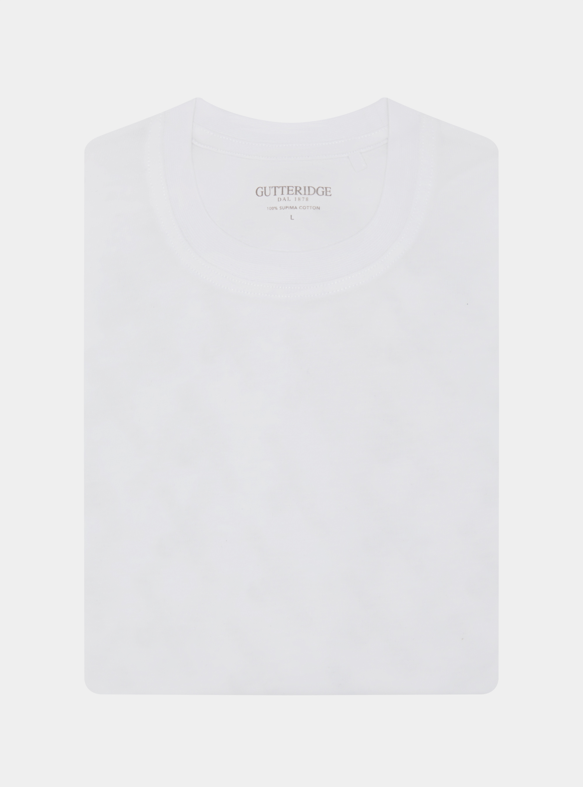 Camiseta de media manga de algod&oacute;n Supima, BLANCO
