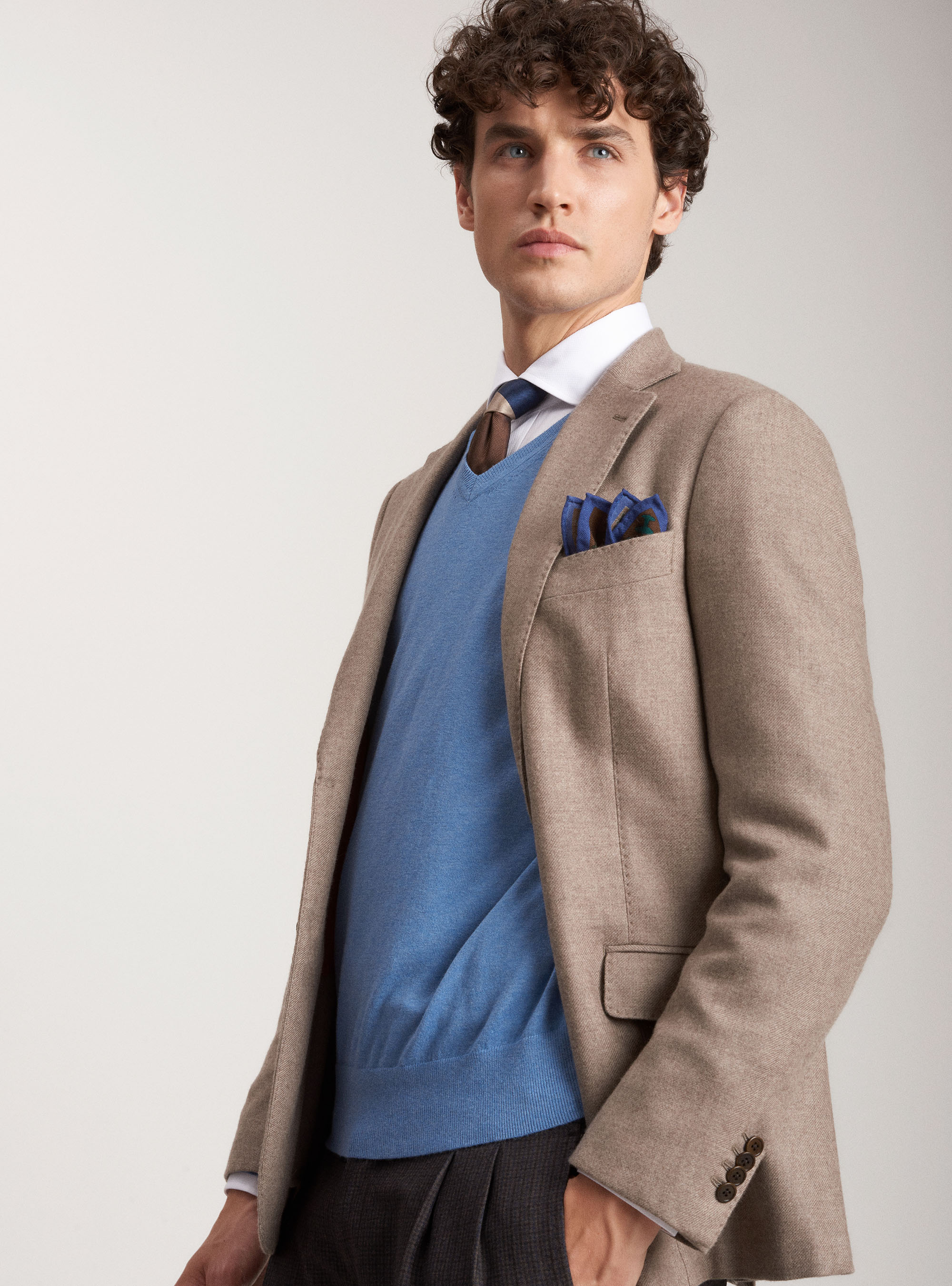 Chaqueta 100% cachemira, CRUDO
