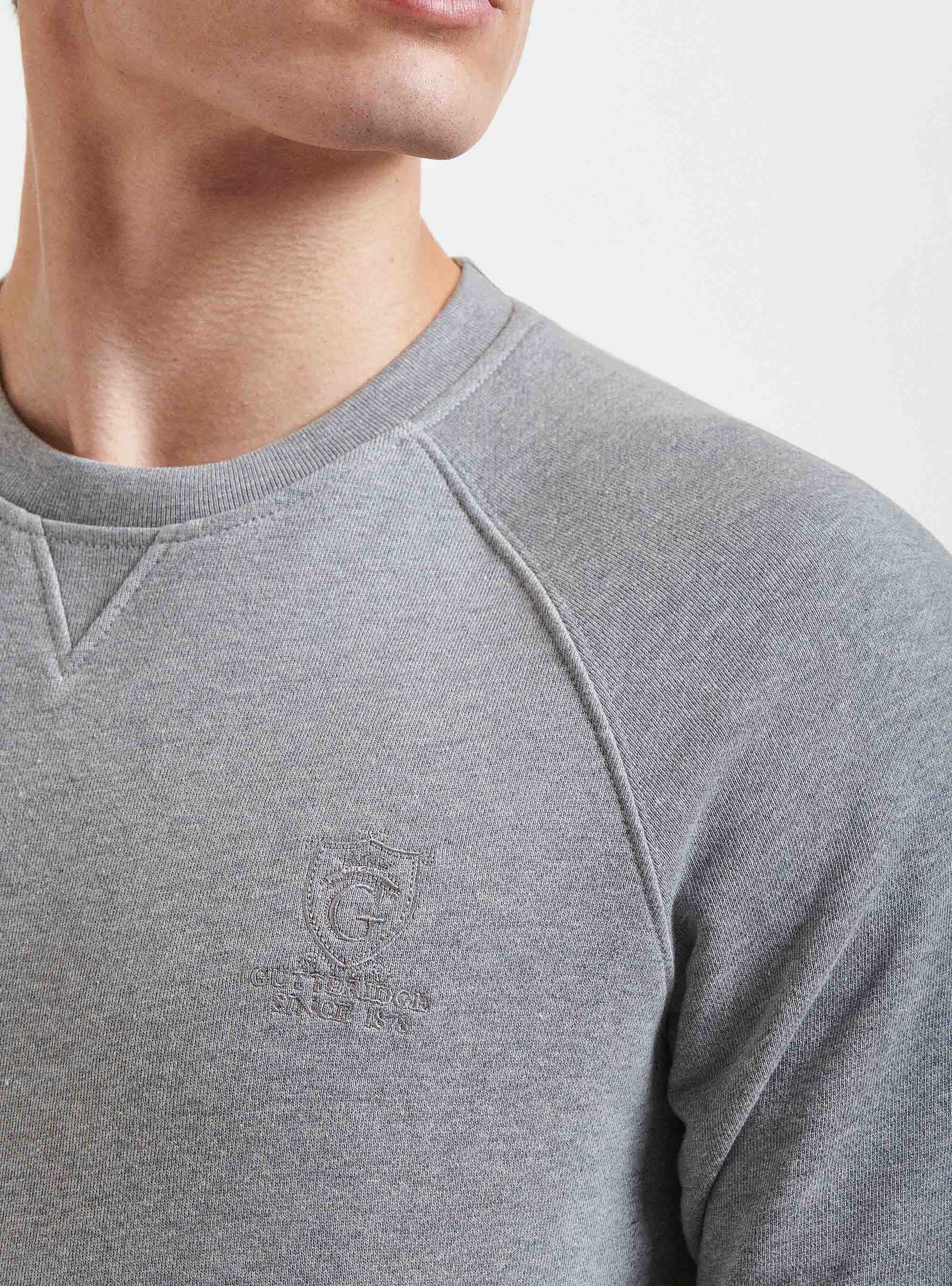 Solid-colour sweatshirt, LIGHT GREY MELANGE