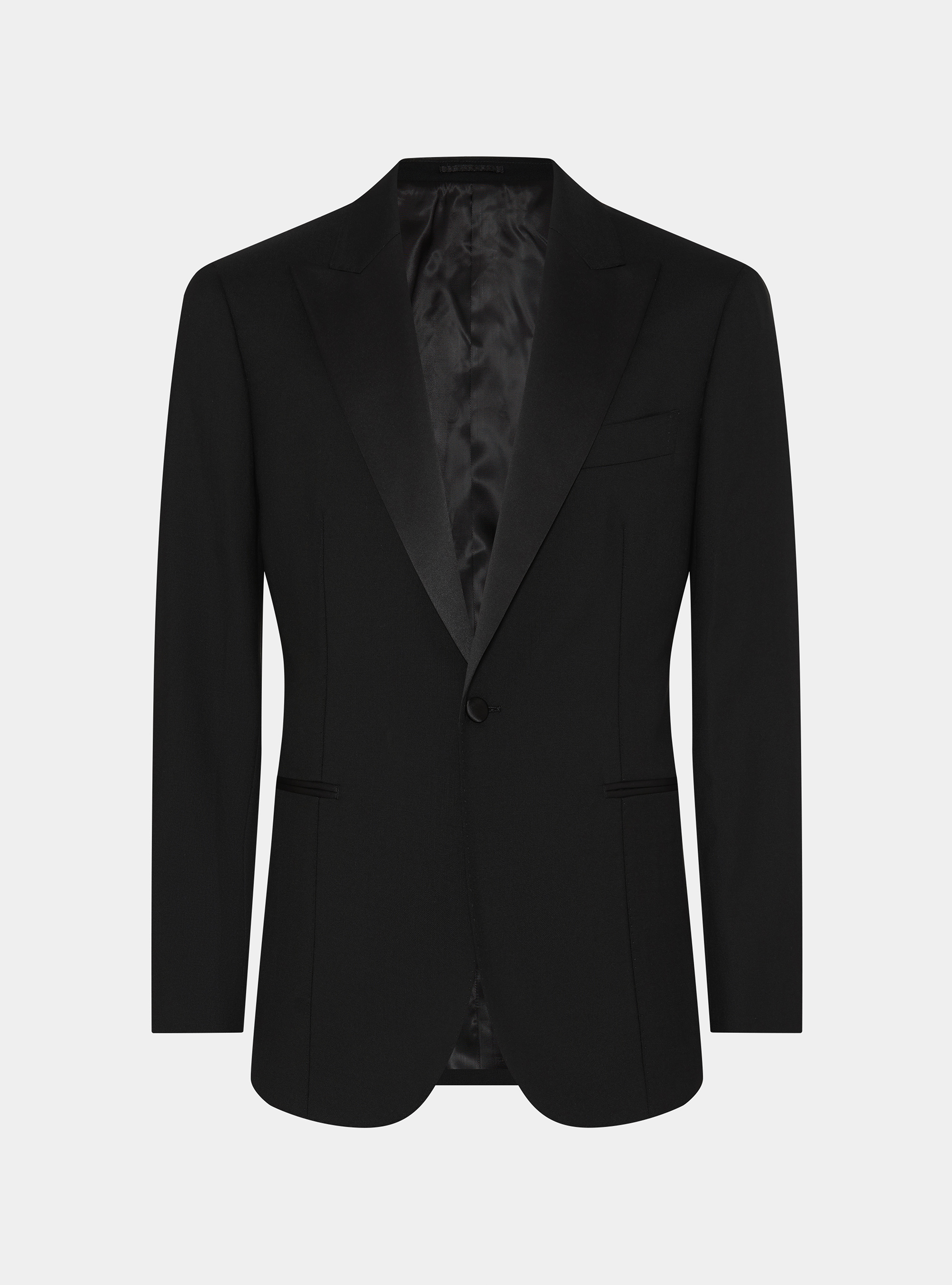 Vitale Barberis Canonico wool tuxedo blazer, BLACK