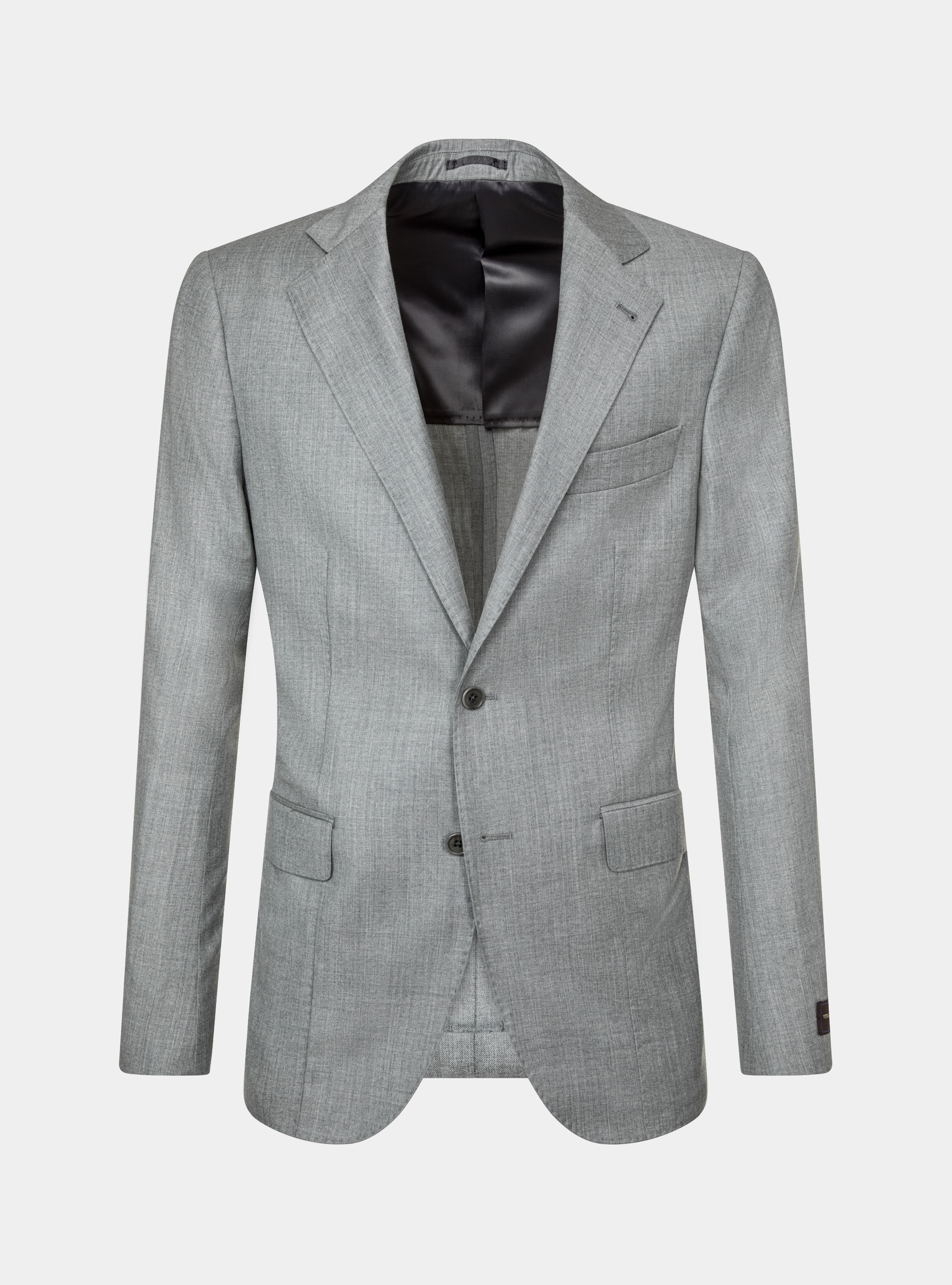 Americana de lana superfina Pure 110, GRIS CLARO JASPEADO