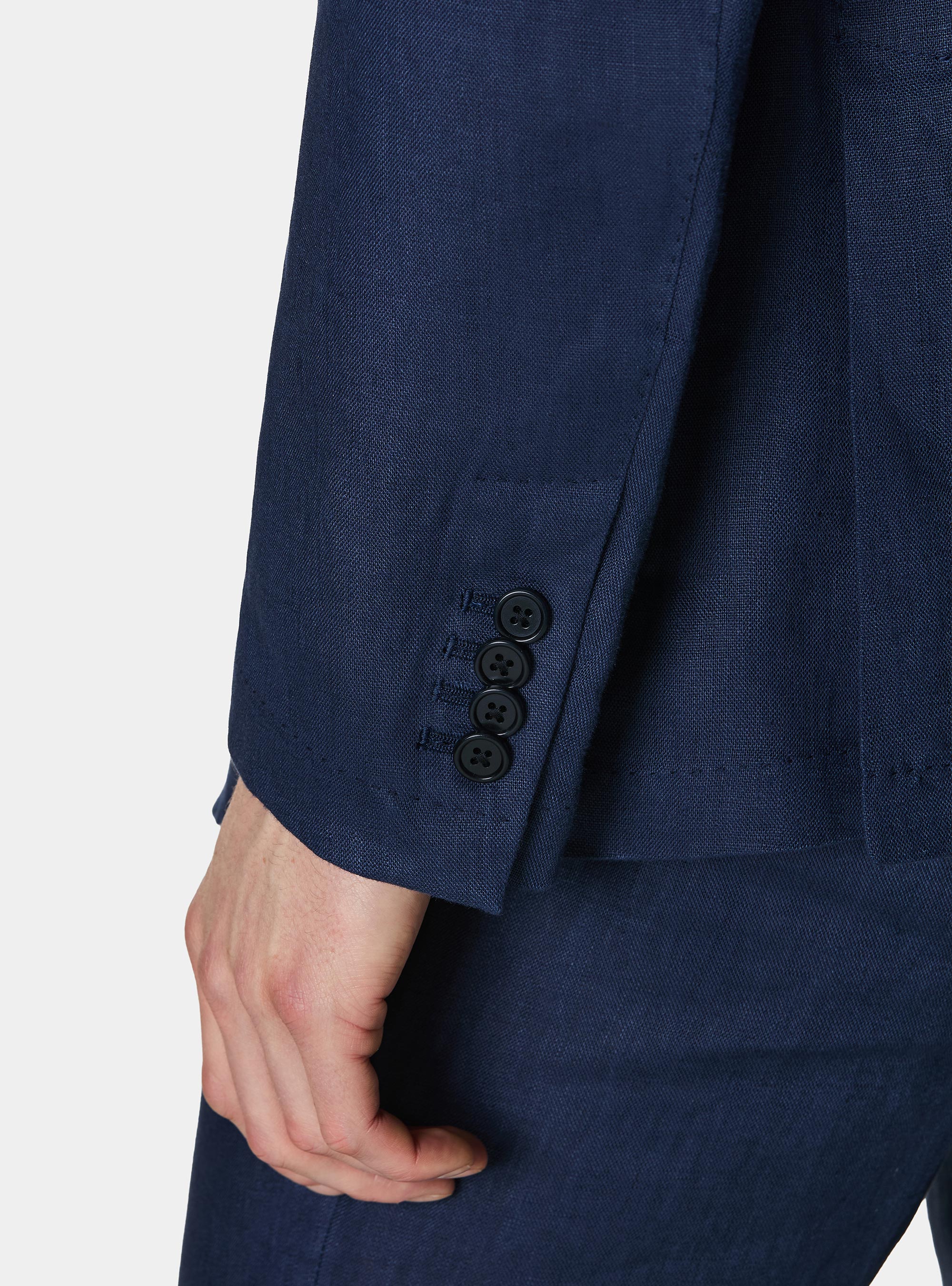 Giacca abito in puro lino, BLU