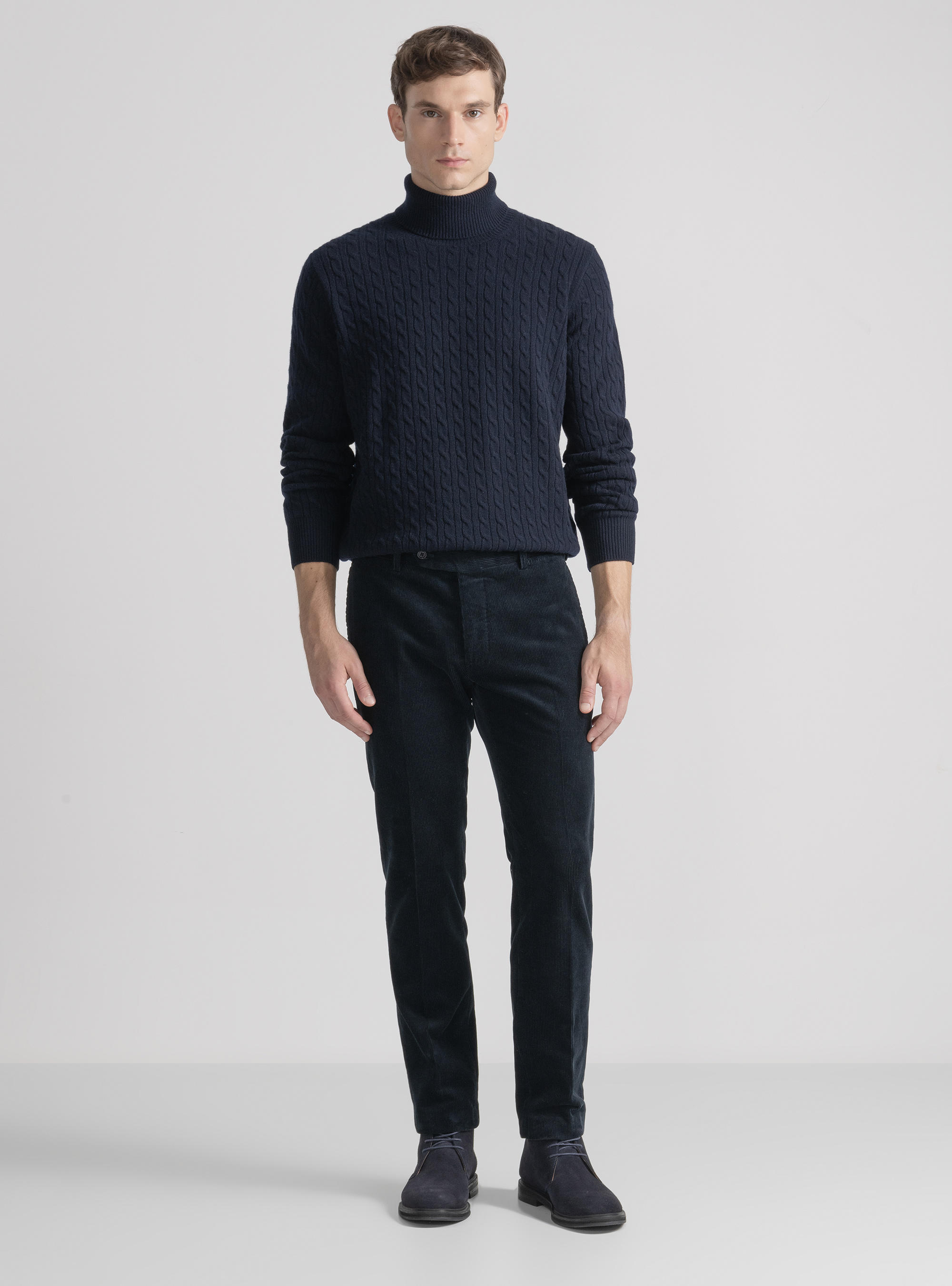 Samt-Hose, NAVY 0218C