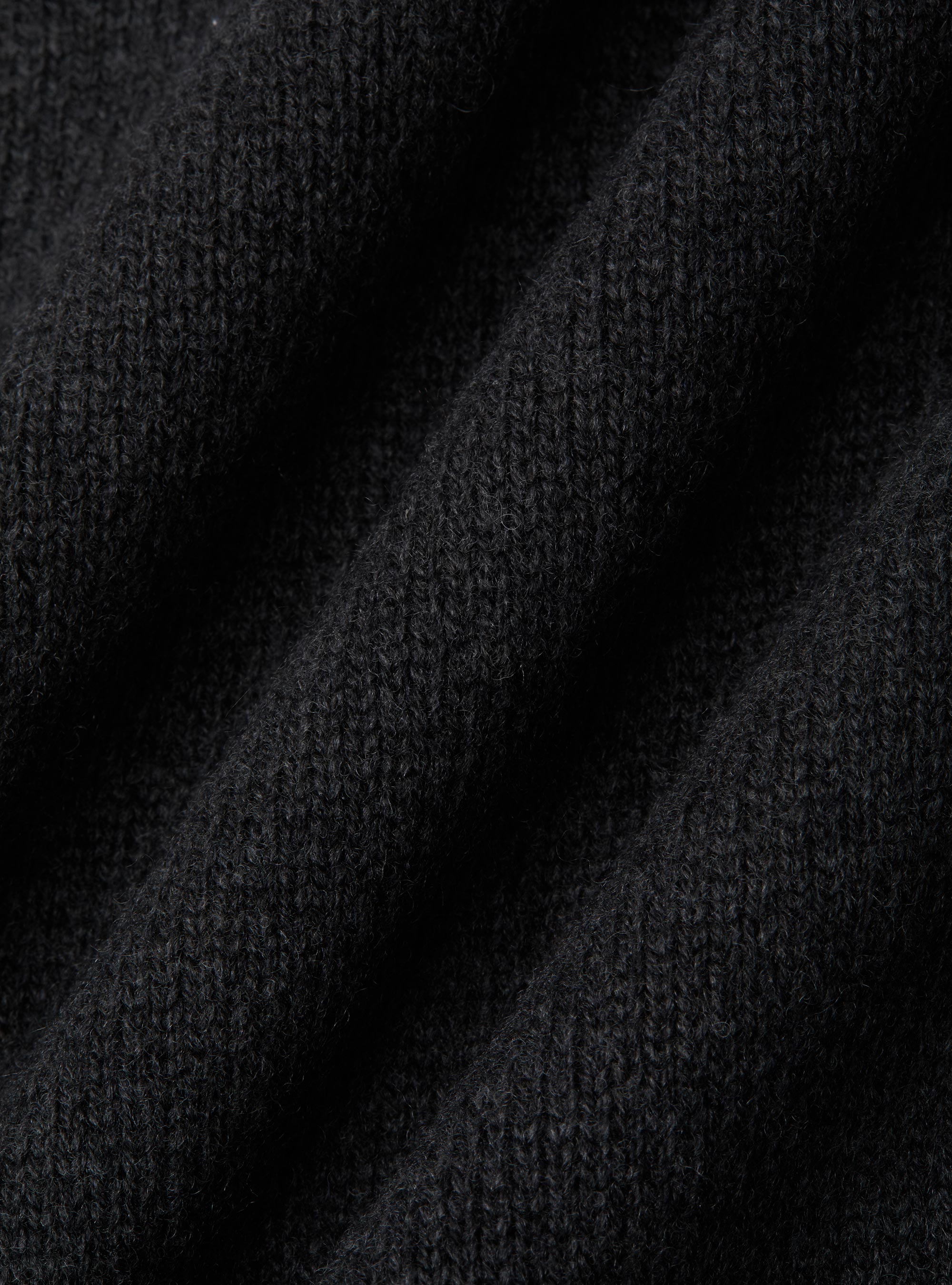 Maglia girocollo in misto lana e cashmere, ASFALTO