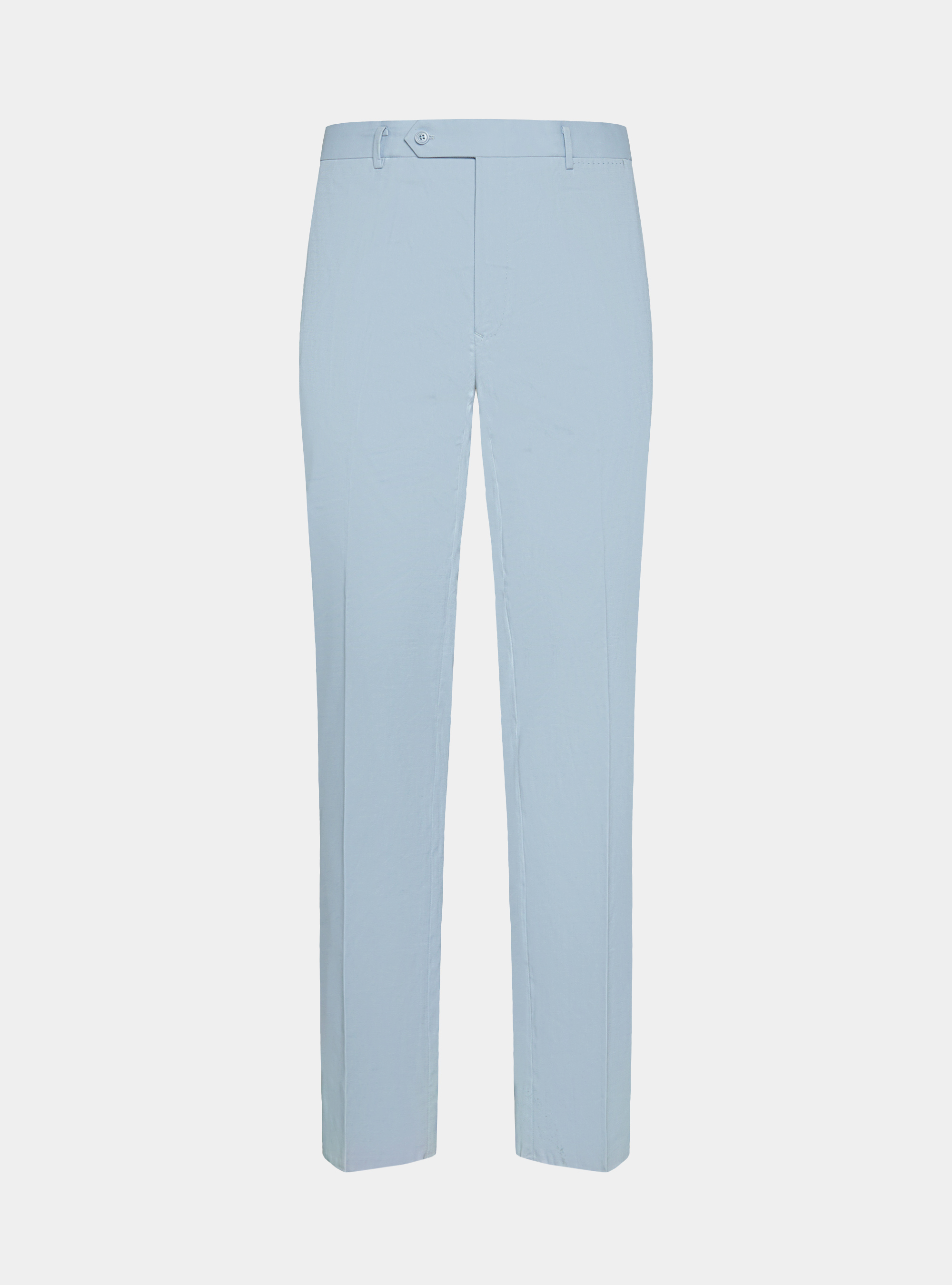 Pantalon de costume en coton blind&eacute;, BLEU CIEL