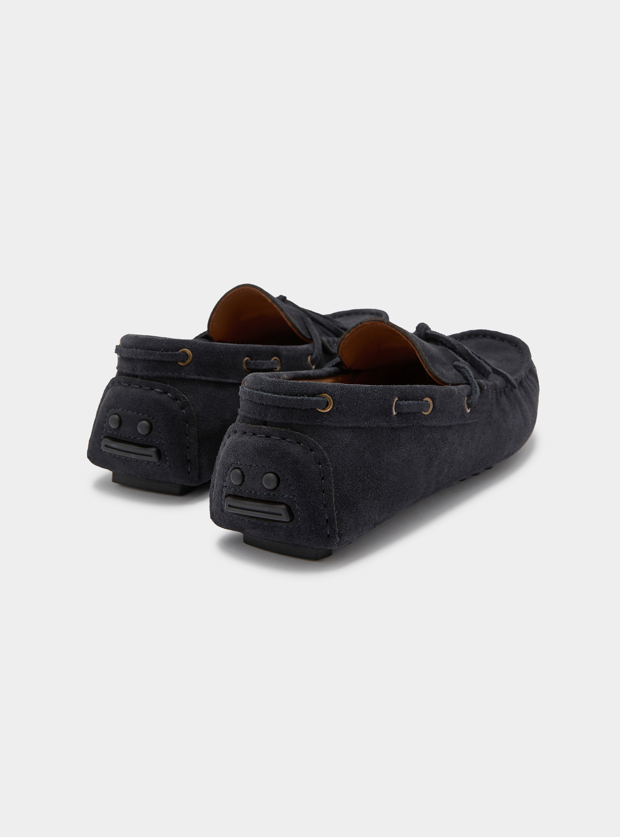 Bootsschuhe aus Wildleder, NAVY 0218C