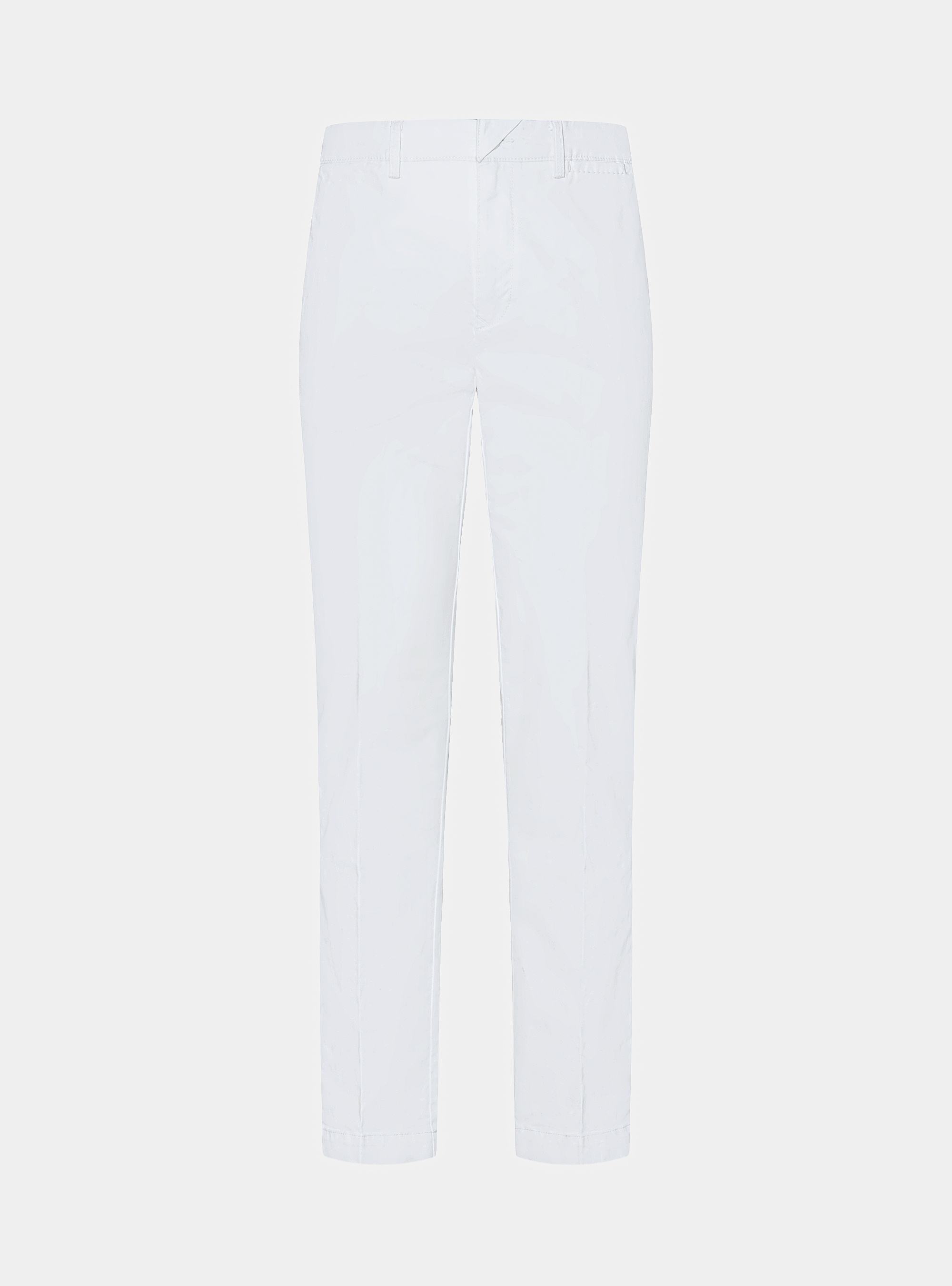 Pantal&oacute;n chino slim fit de sarga el&aacute;stica, BLANCO