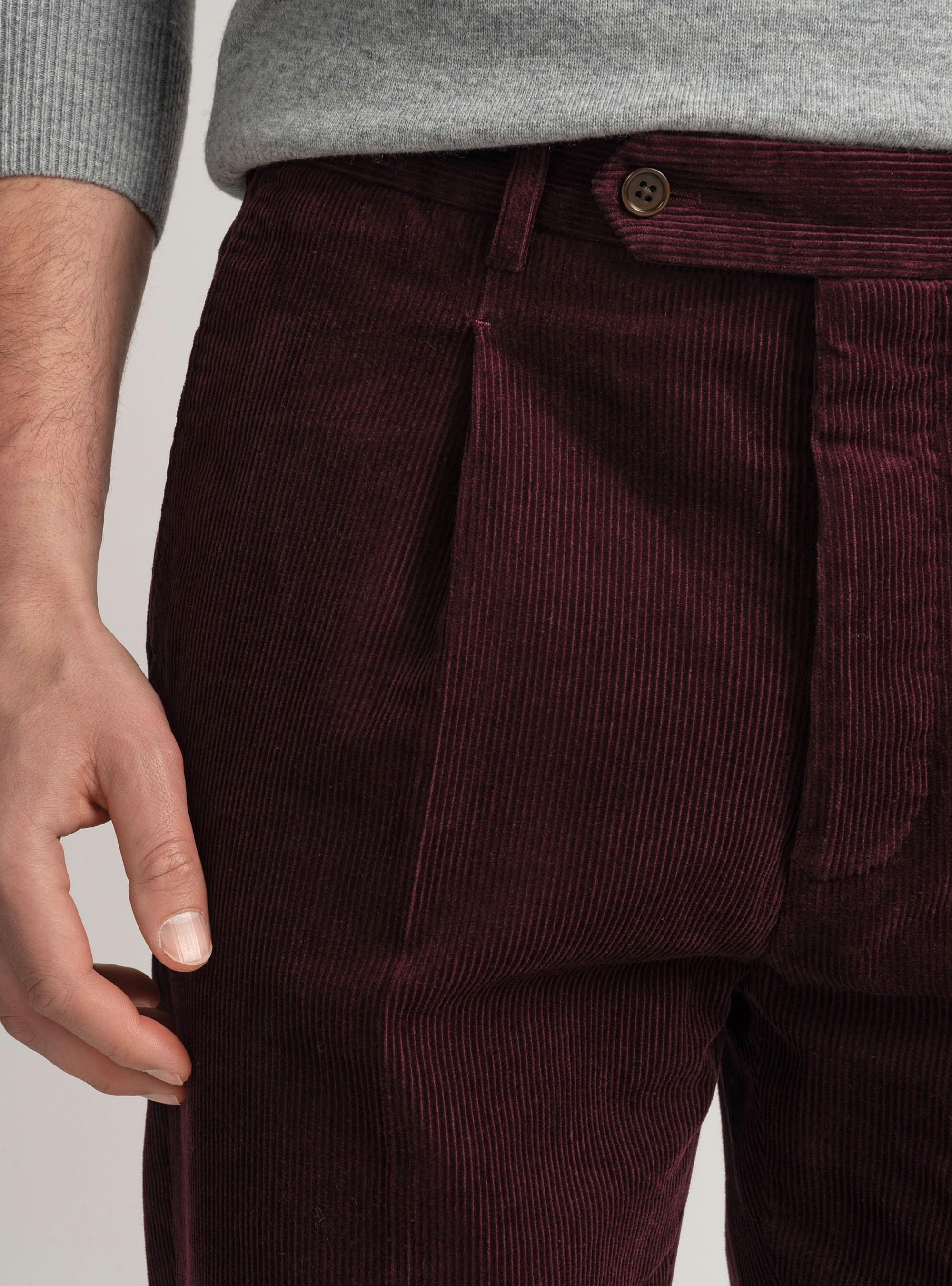 Samthose mit Abn&auml;hern und Gummiband, VINACCIA 0401C