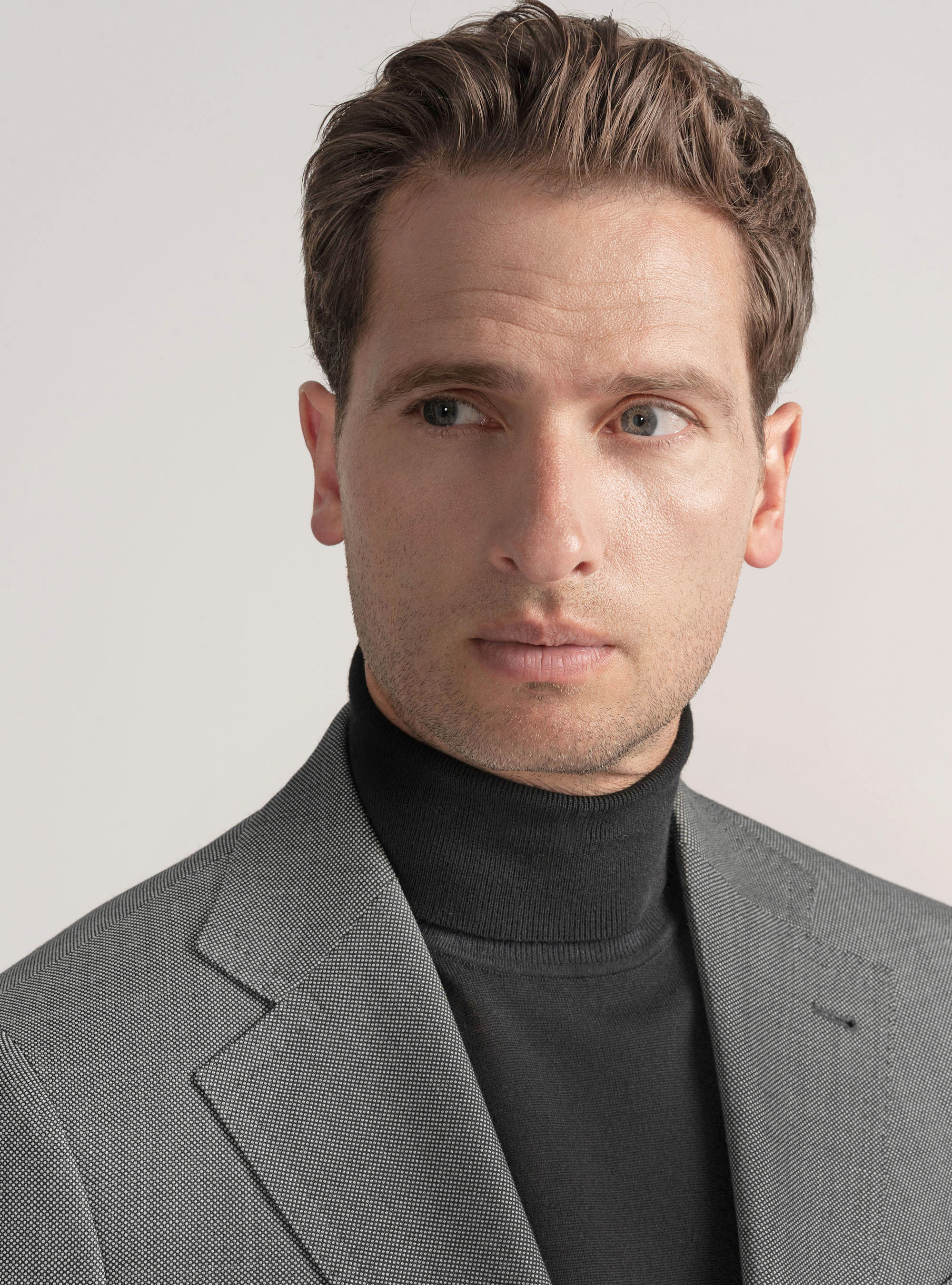 Partridge eye wool suit blazer Vitale Barberis Canonico, GREY