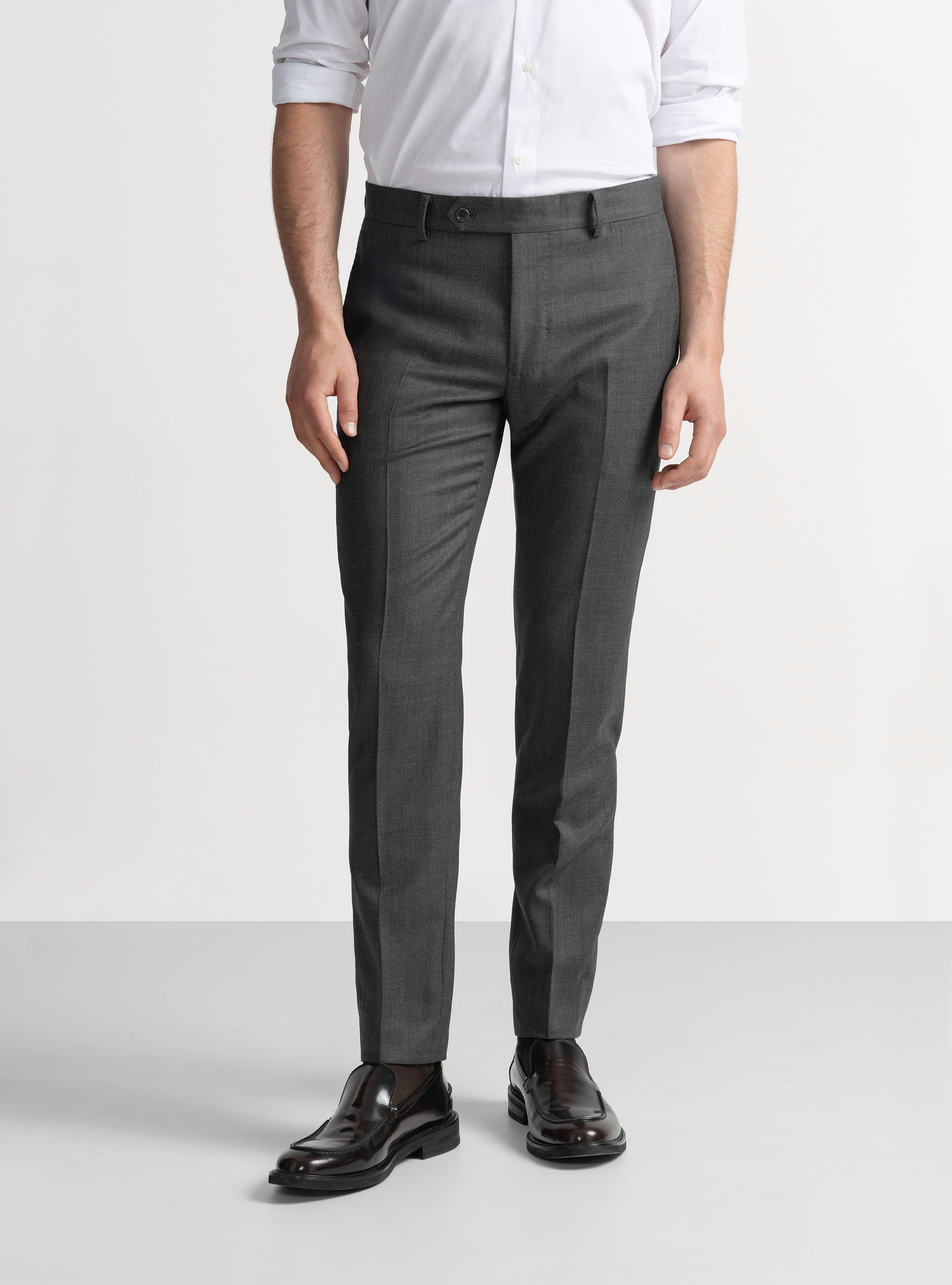Partridge eye wool suit trousers Vitale Barberis Canonico, GREEN