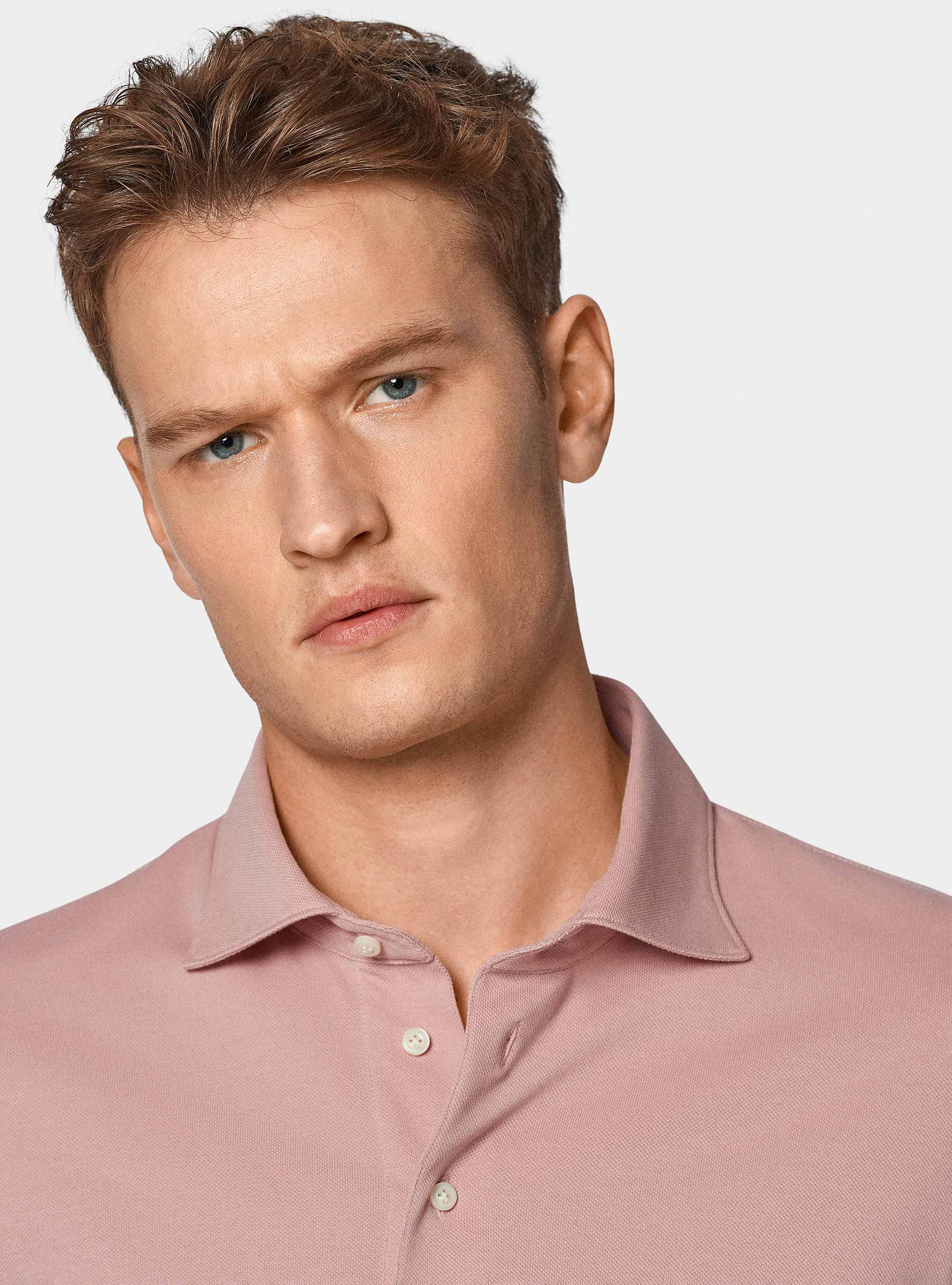 Polo en piqu&eacute; extensible GT01, 0441C ROSA SCURO