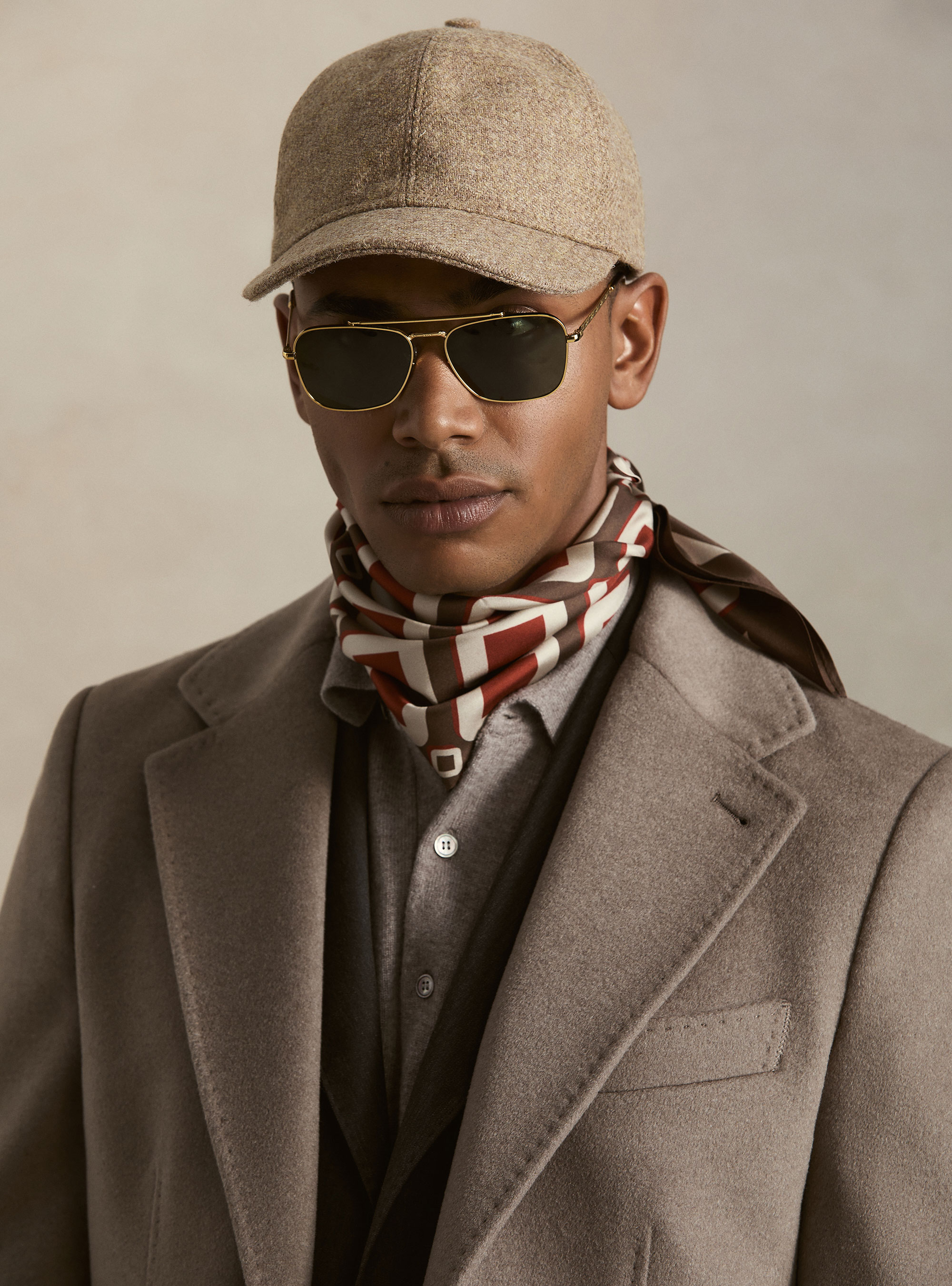 100% wool baseball hat, SAND