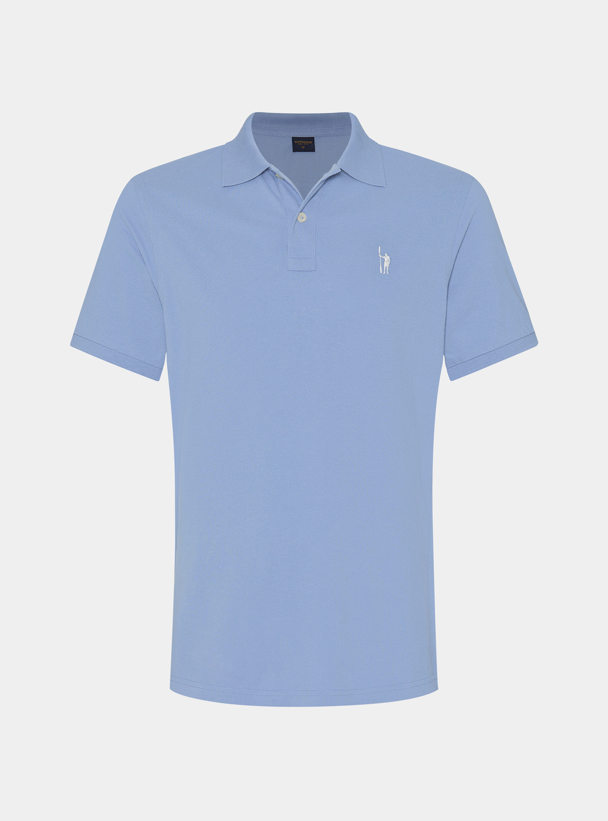 Polo classica in piquet, AZZURRO
