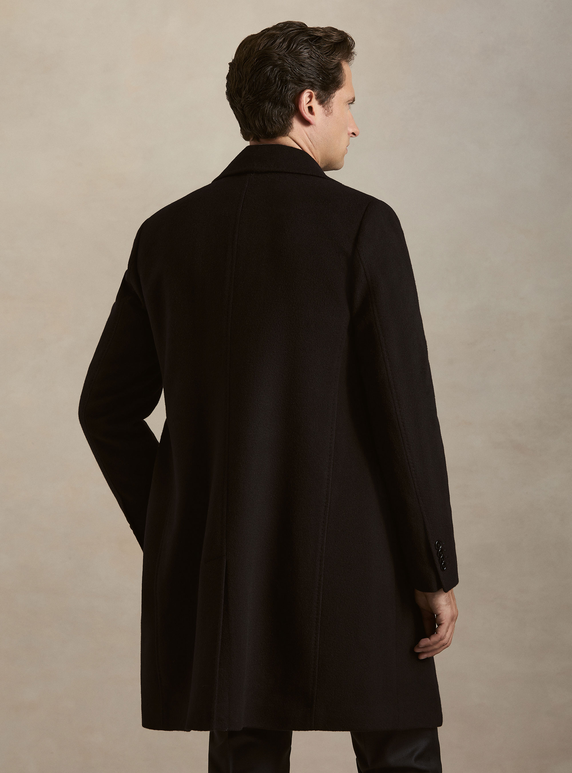Einreihiger Kaschmirmantel, NAVY 0218C