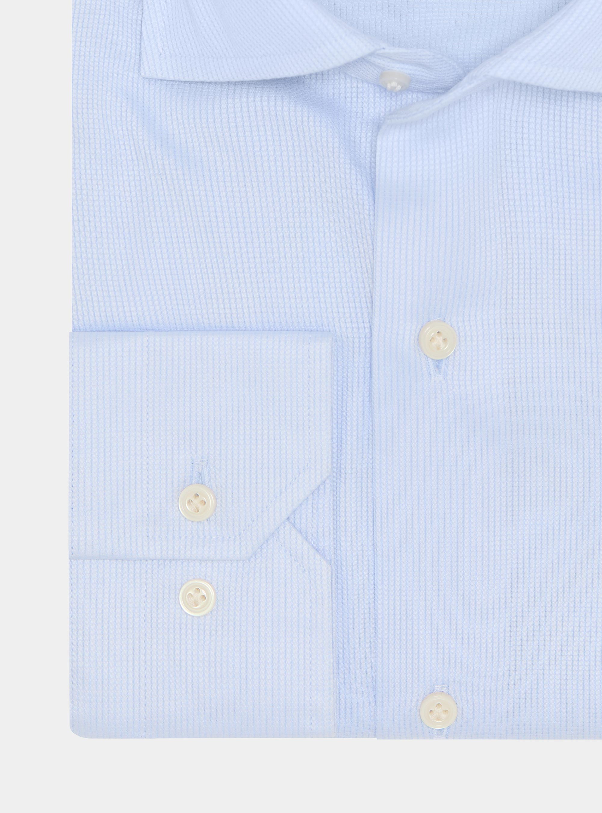 Textured cotton shirt, LIGHT BLUE