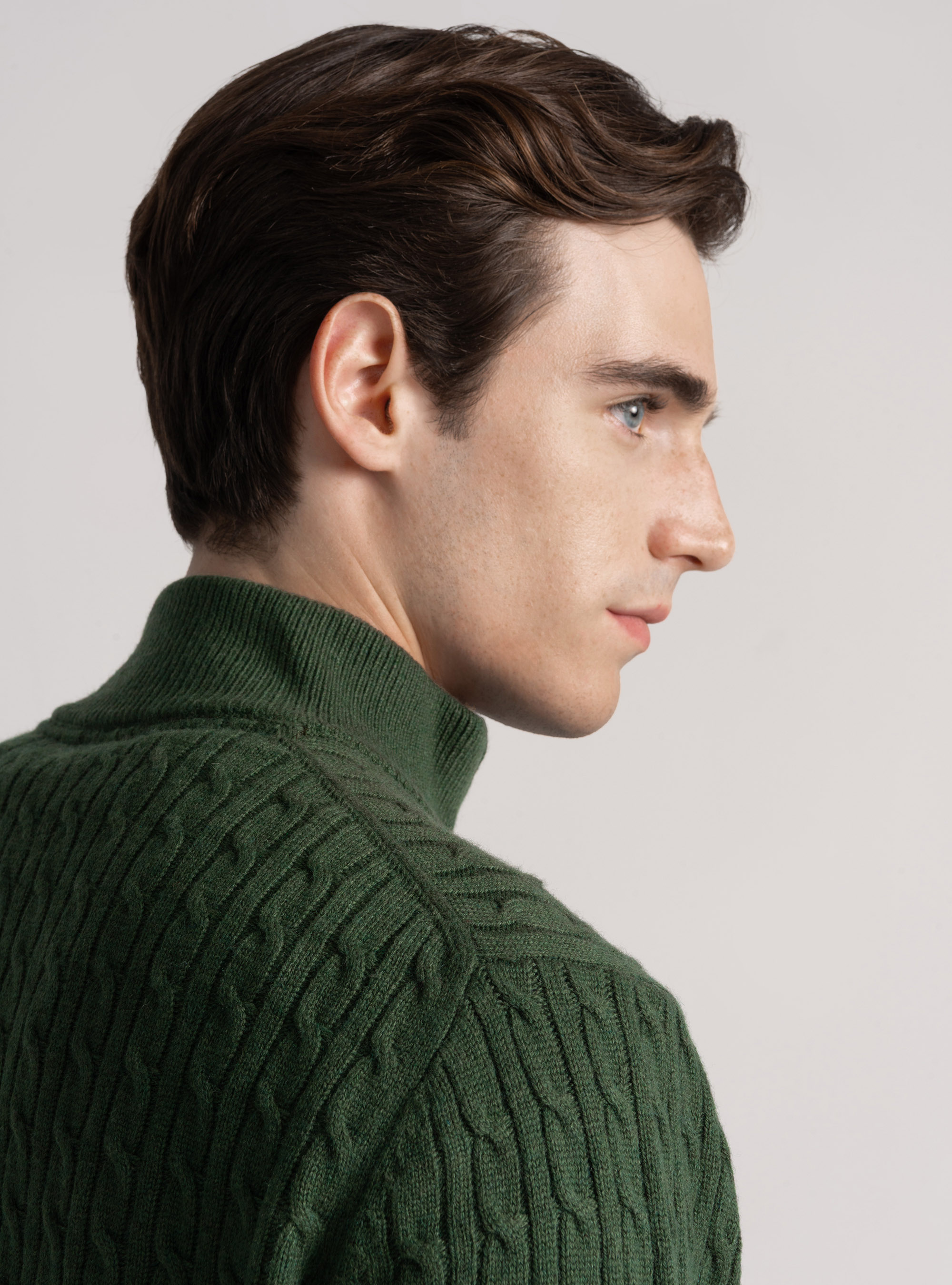 Wool-blend mock-neck sweater, MILITARE 0609C