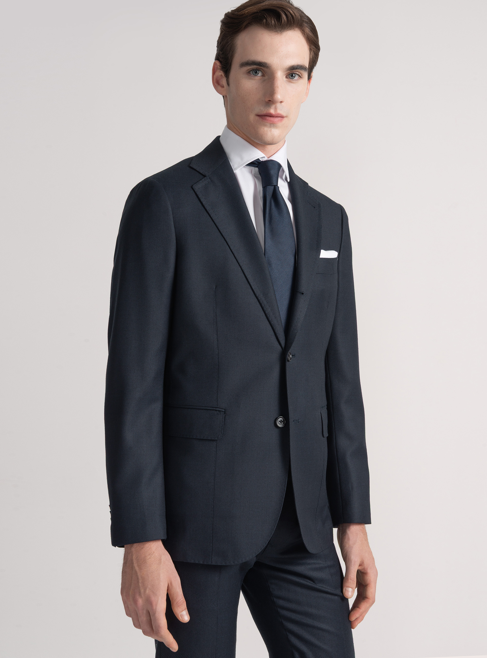 Anzugjacke aus Rebhuhnaugenwolle Vitale Barberis Canonico, NAVY 0218C
