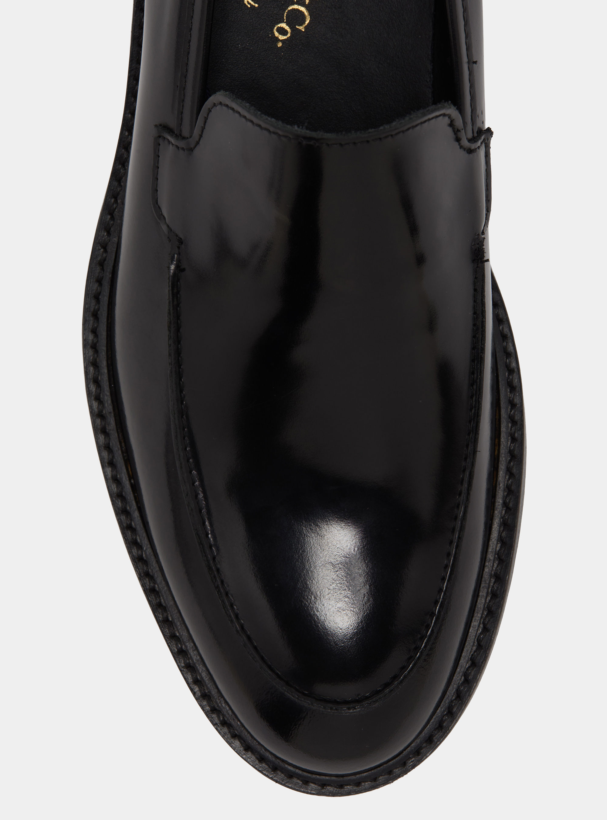 Mocassino in pelle abrasivata, BLACK