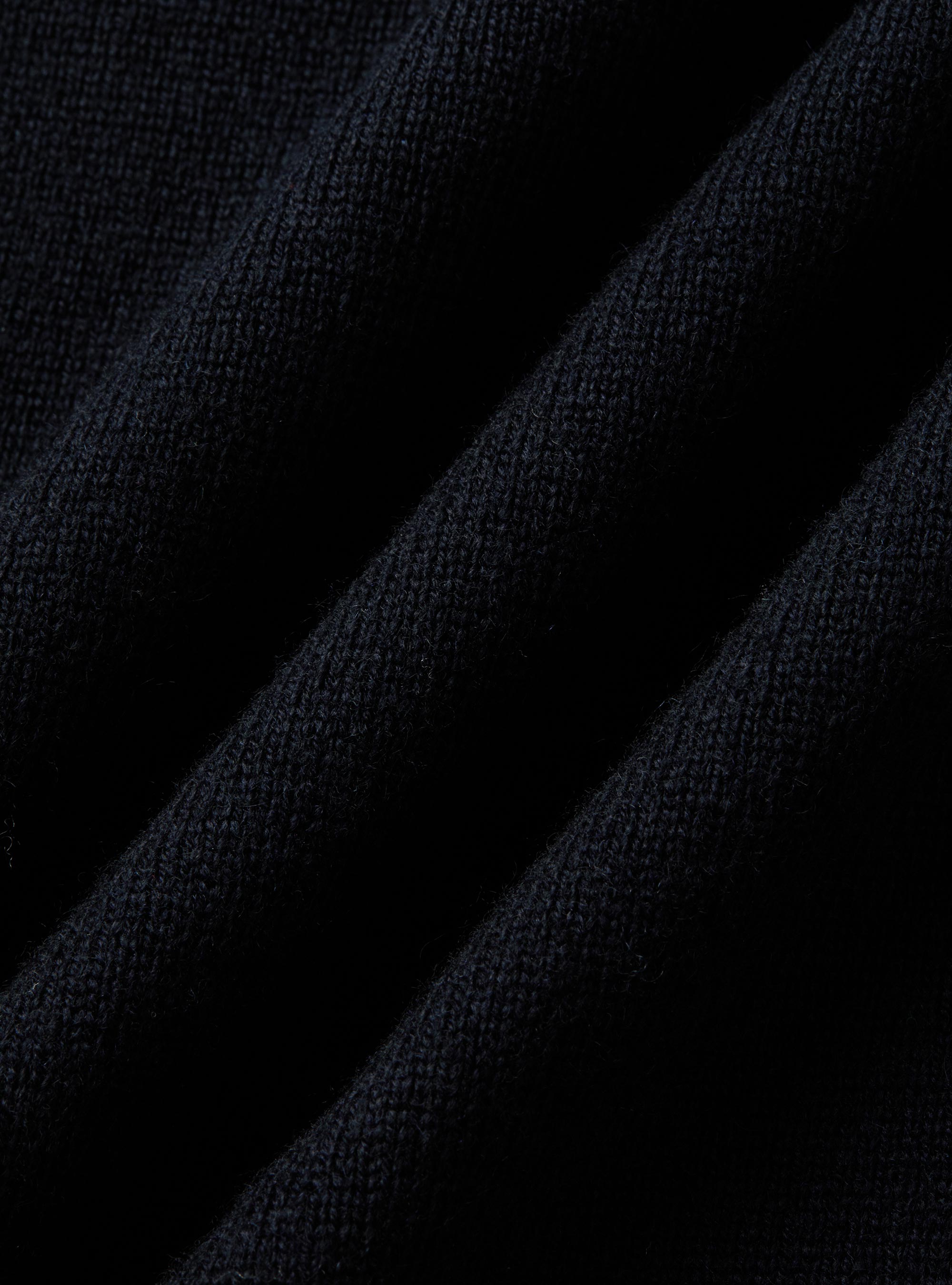 Wool and cashmere blend crewneck sweater, NAVY BLUE