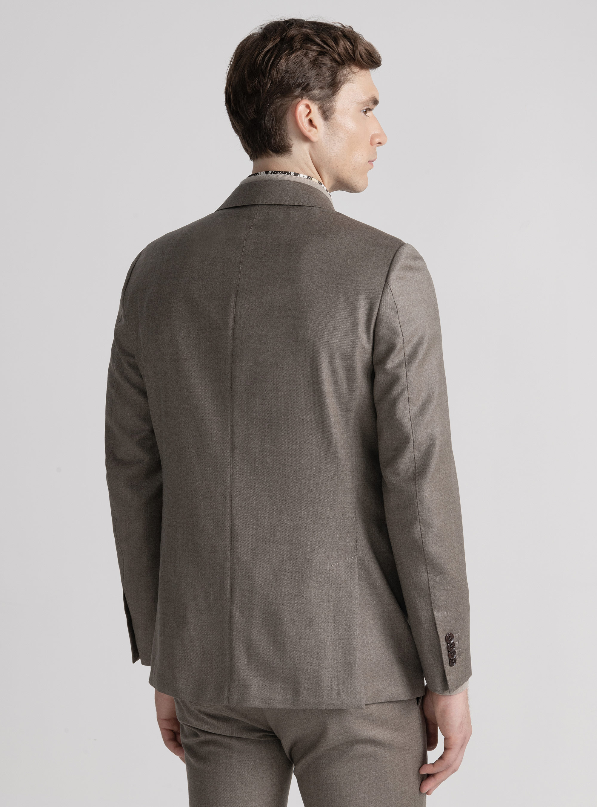 Giacca in pura lana superfine 110's, SABBIA