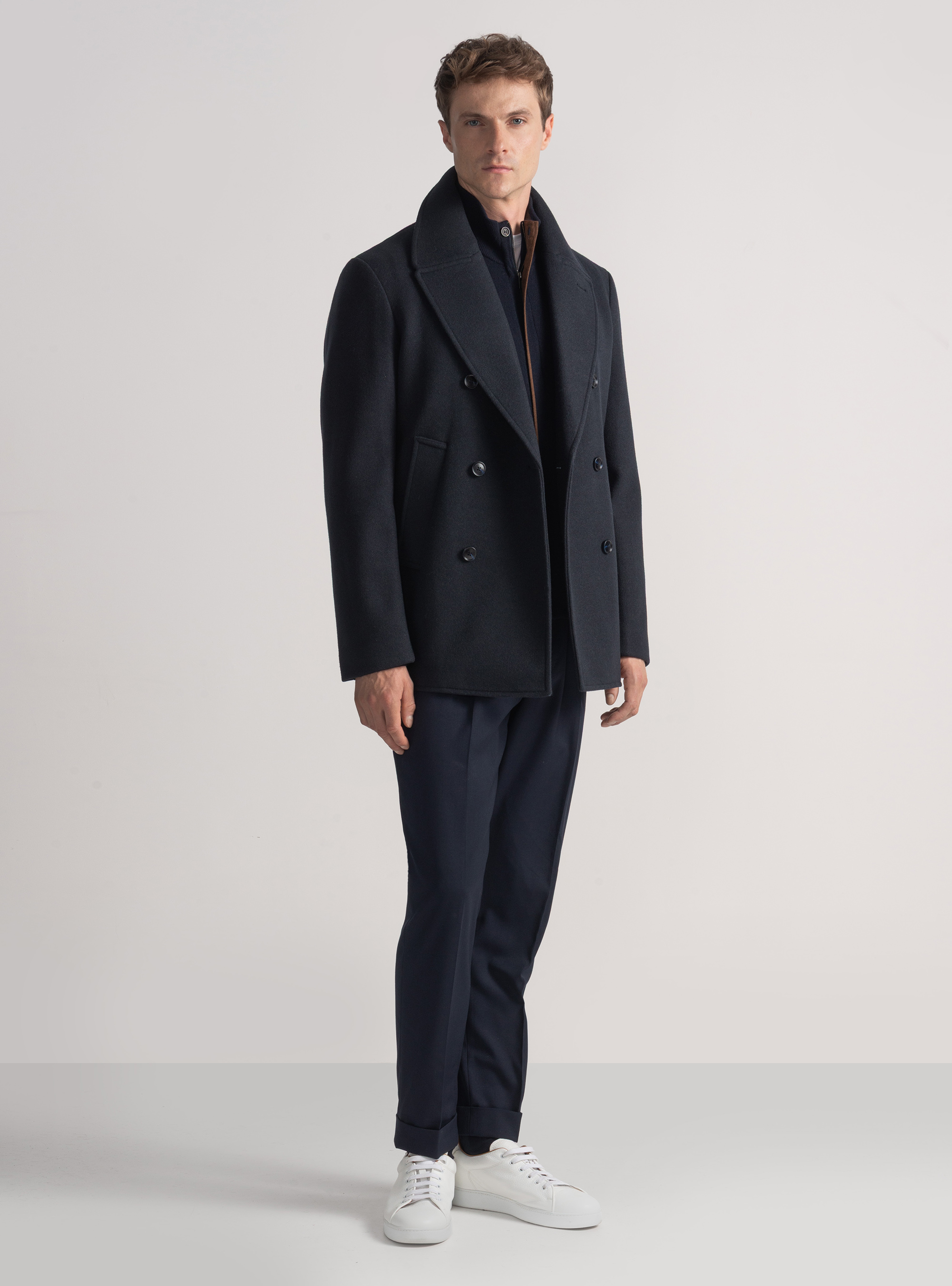 Peacoat uni, BLEU MARINE