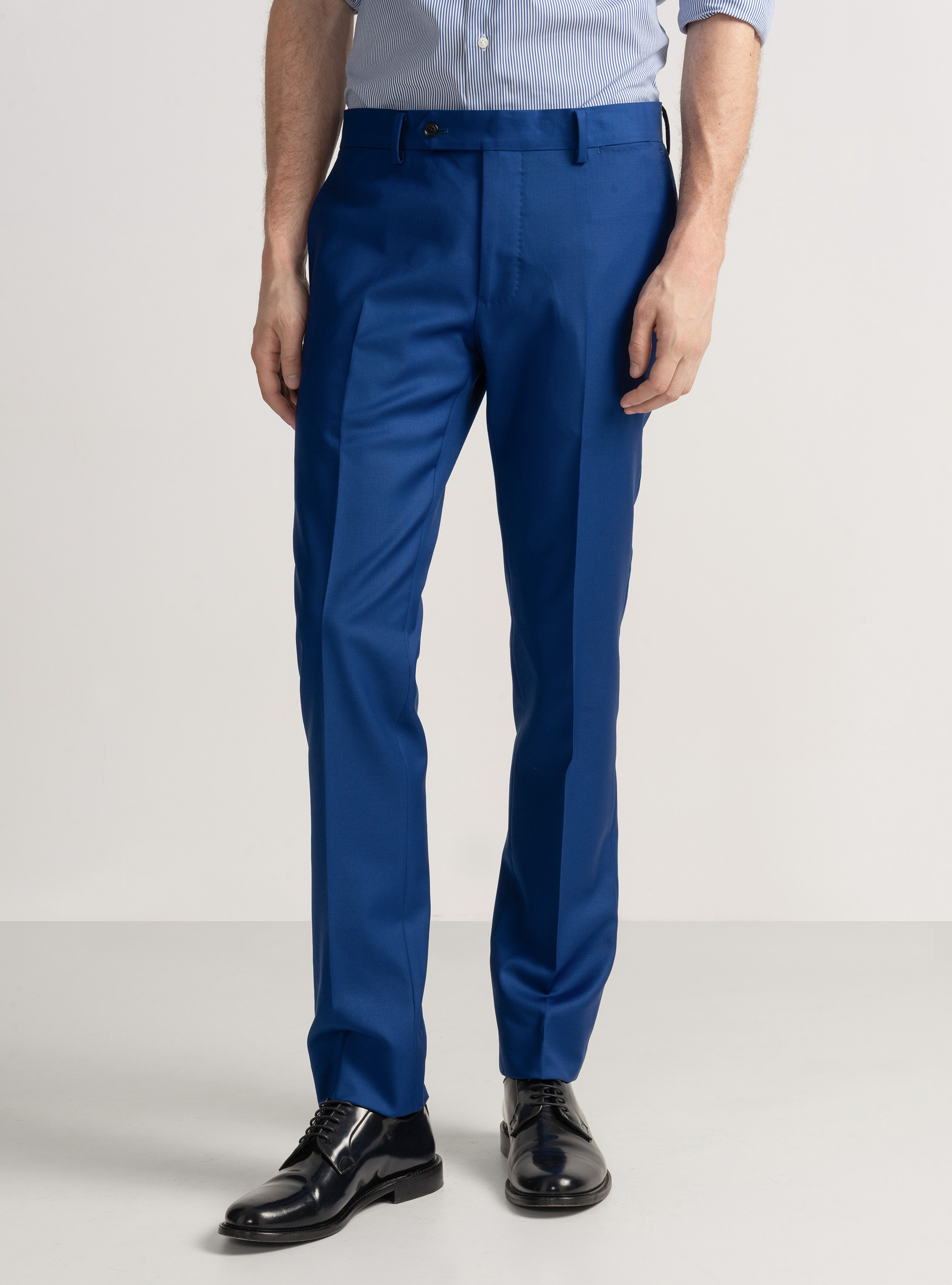 Pure wool suit trousers Vitale Barberis Canonico, BLUE ROYAL