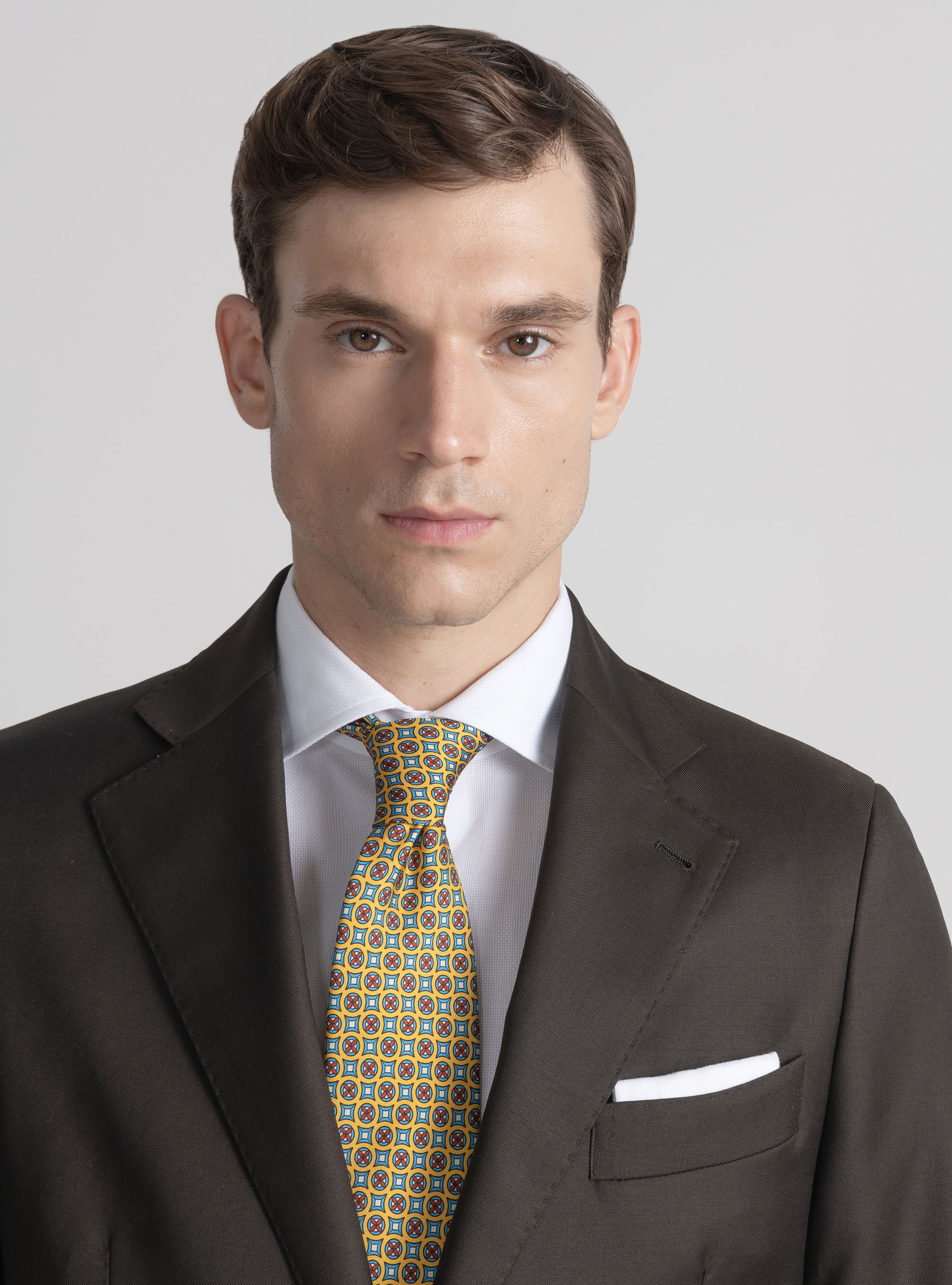 Pure 110's superfine wool blazer, BROWN