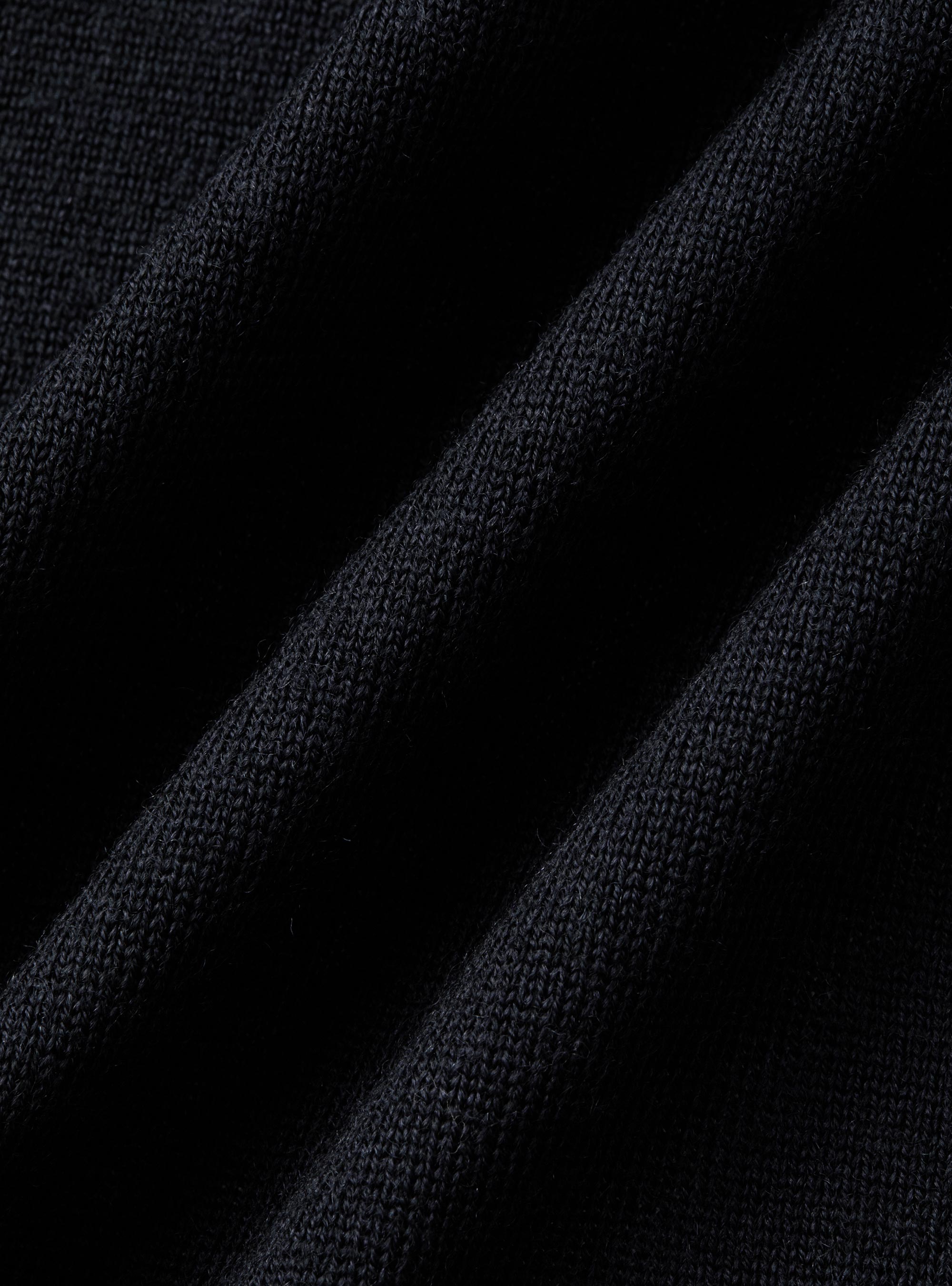 Double-breasted knitted gilet in pure extra-fine merino wool, NAVY BLUE