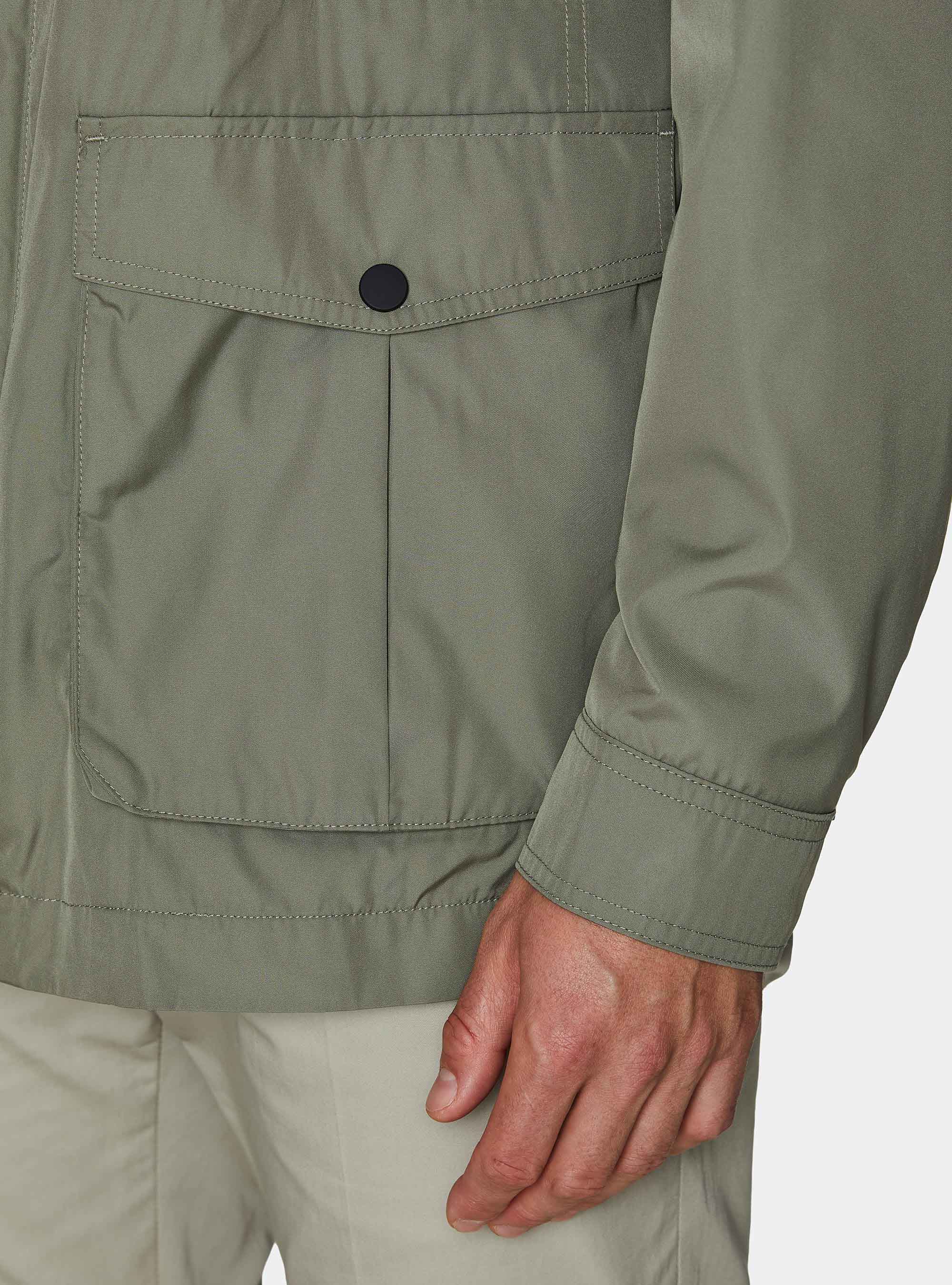 Field jacket in technical fabric, SALVIA 0602C