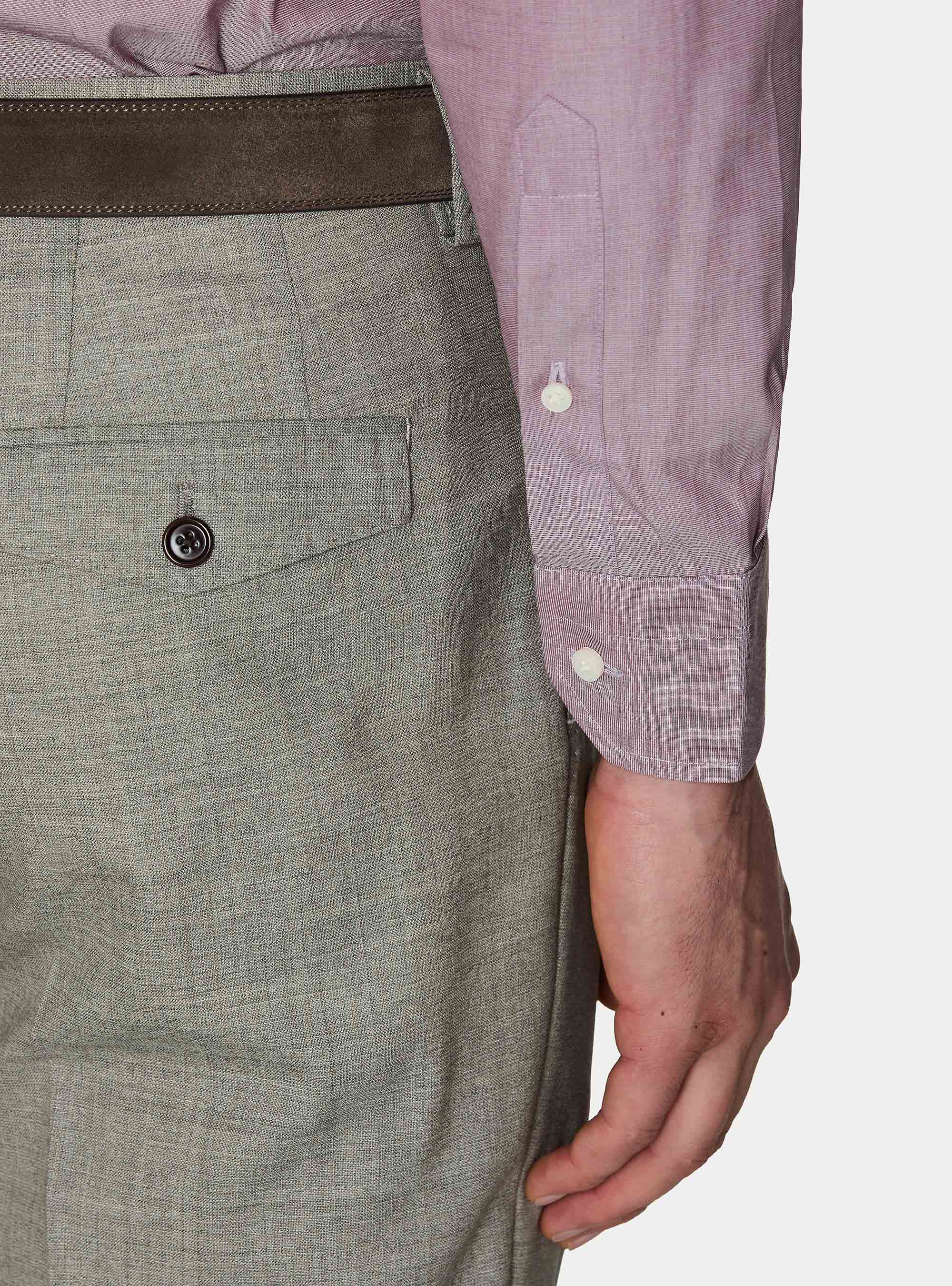 Camicia in cotone fil a fil, CIPOLLA
