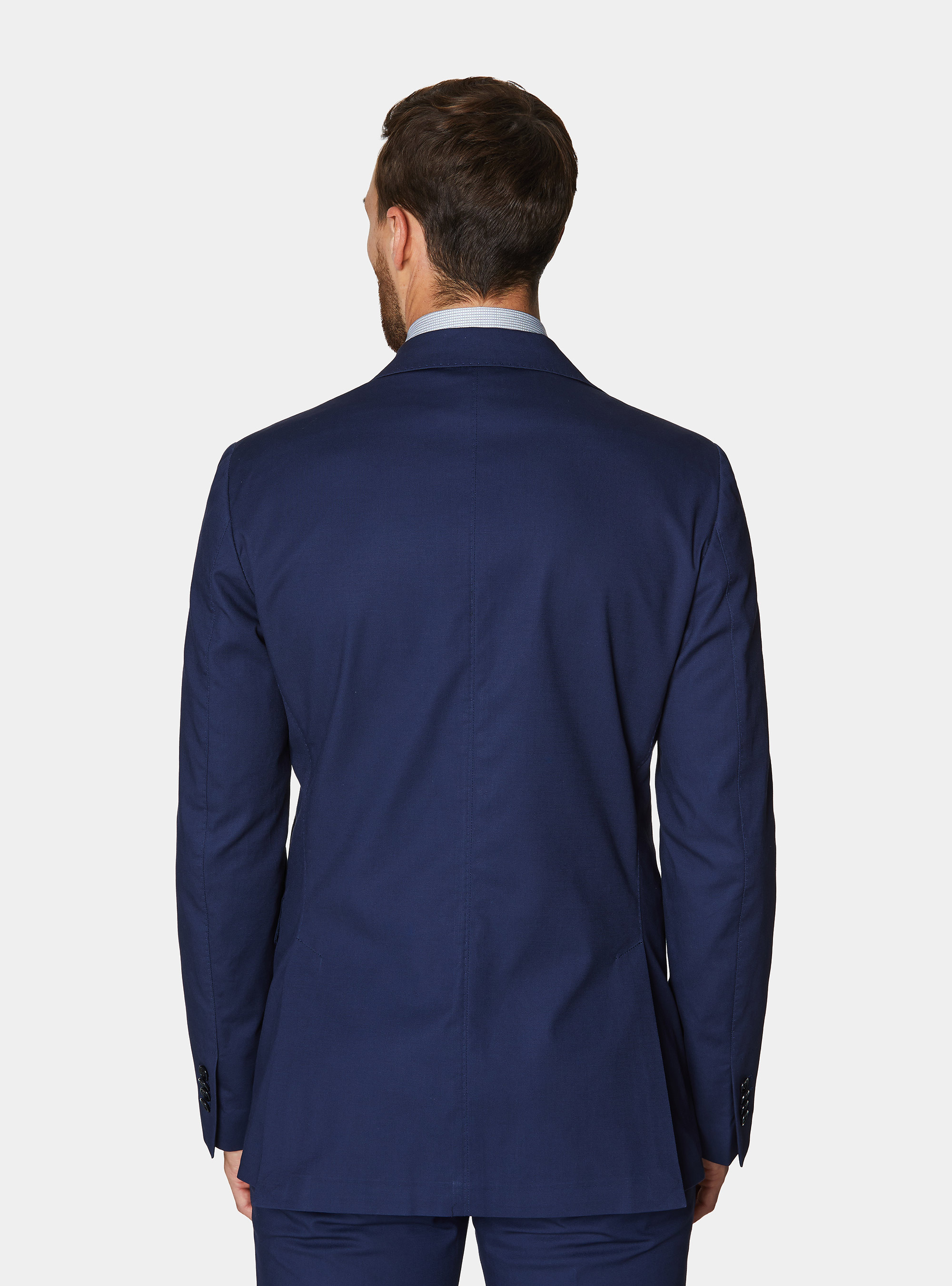 Cotton suit blazer, BLUE