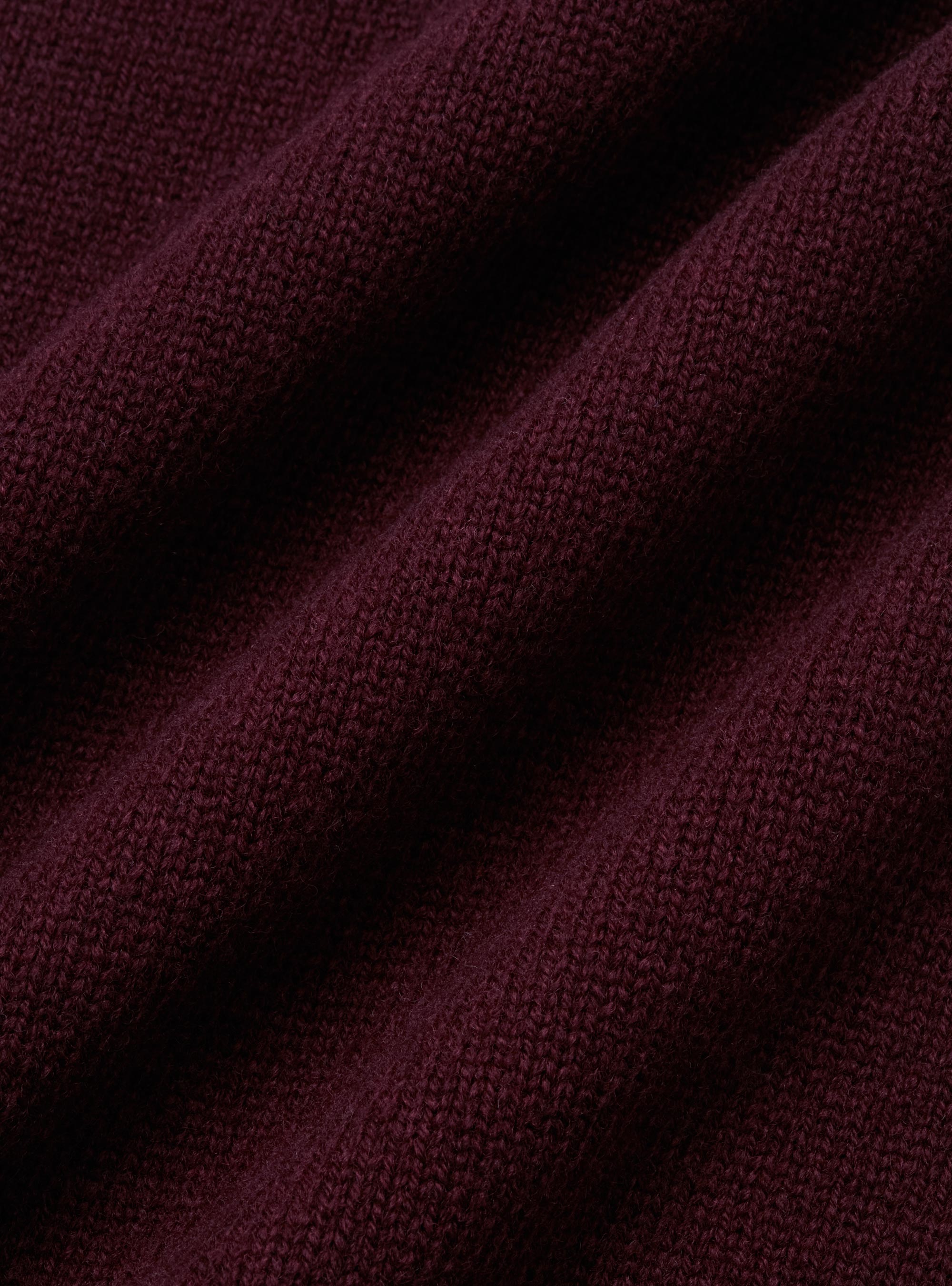 Merino wool turtleneck sweater, BORDEAUX
