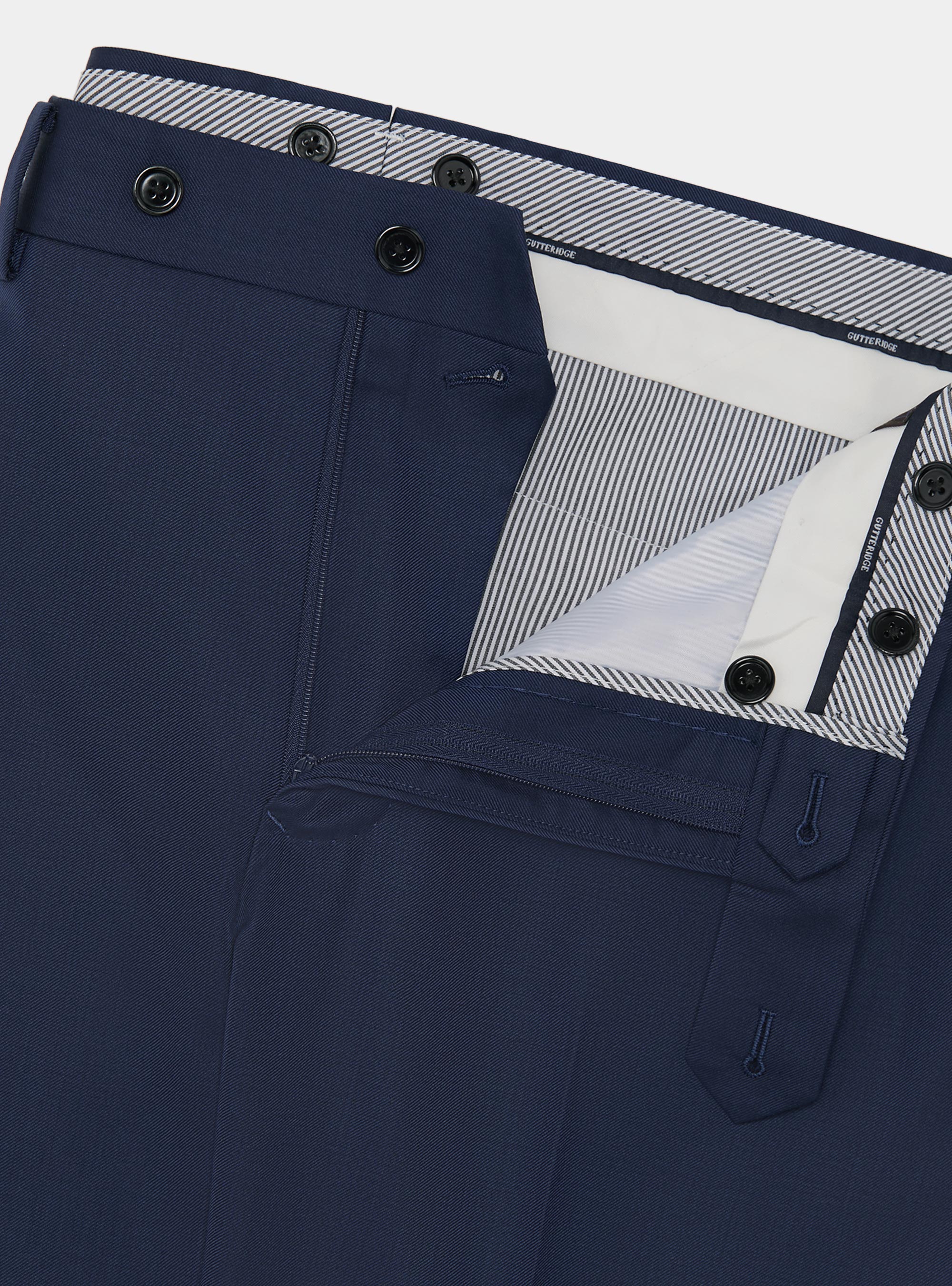 Pantaloni per abito in pura lana Vitale Barberis Canonico, BASALTO