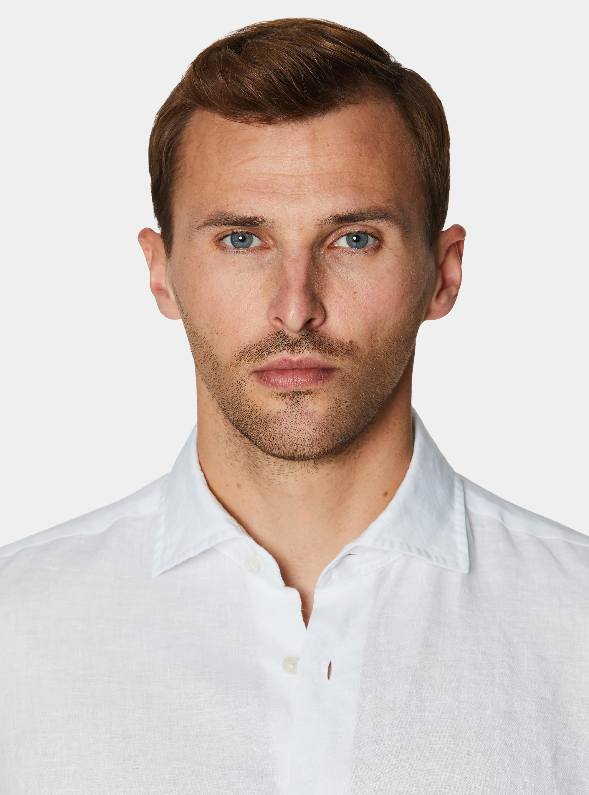 Pure linen shirt, WHITE