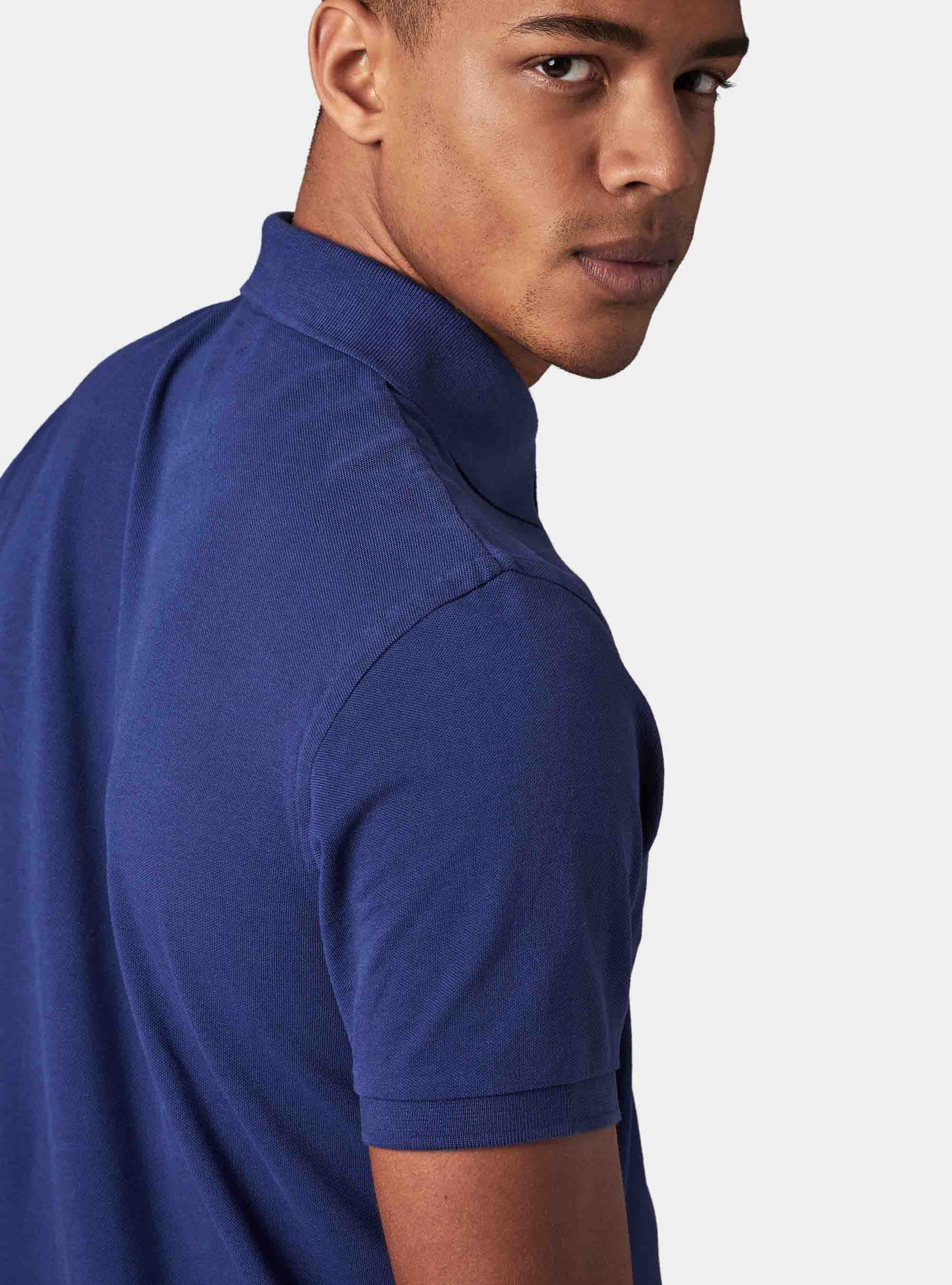 Basic piquet polo, BLUE