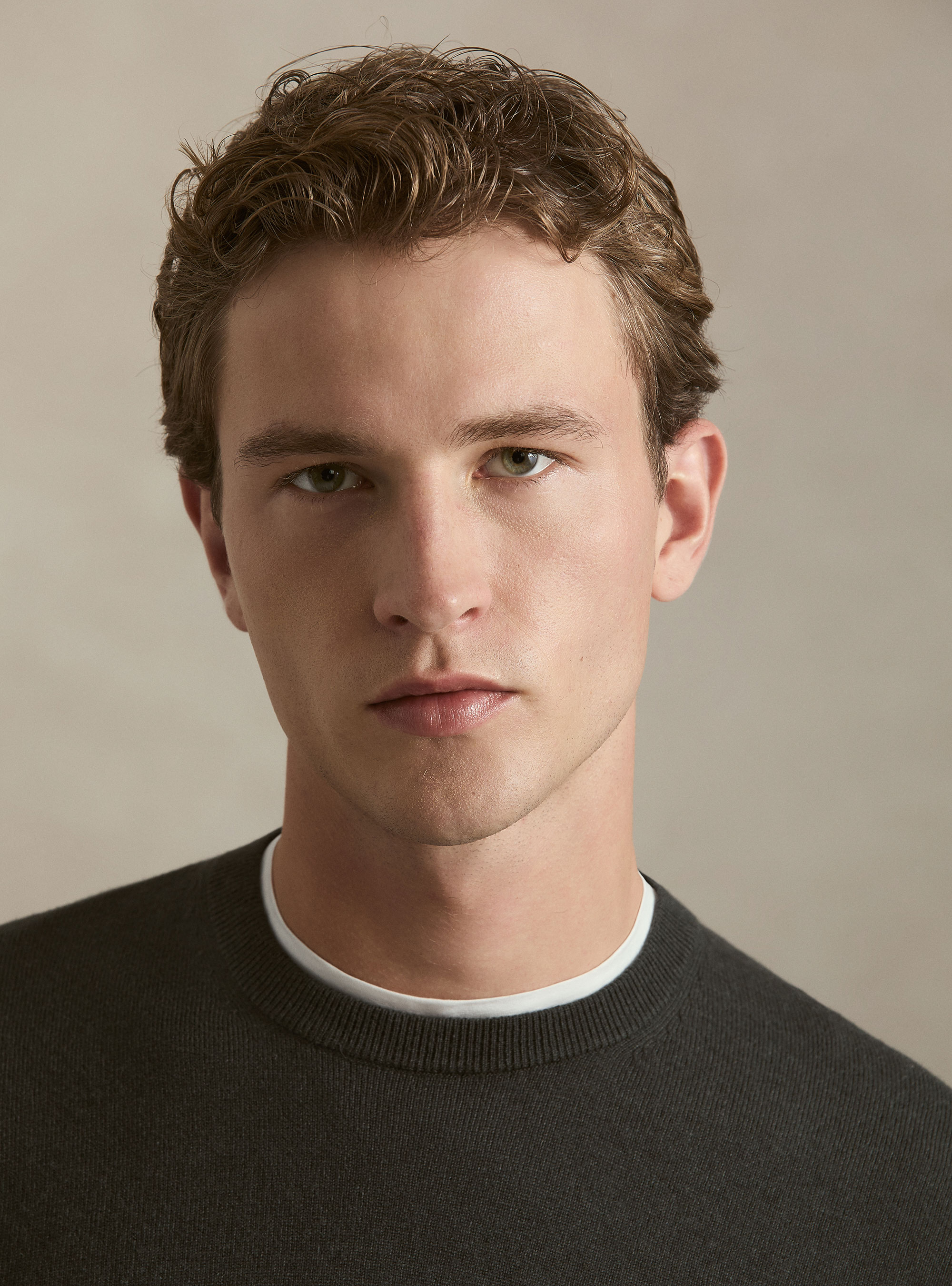 Wool and cashmere blend crewneck sweater, MILITARE 0609C