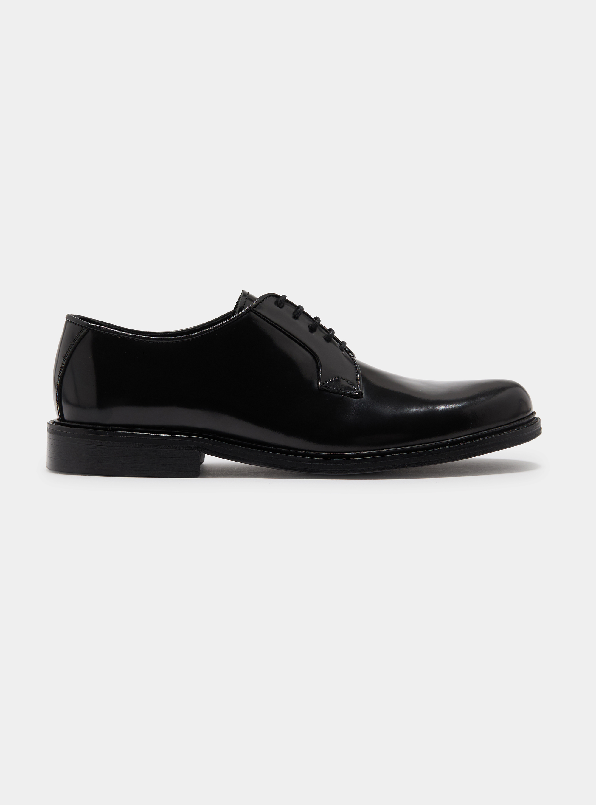 Derby in pelle abrasivata, NERO 0100C