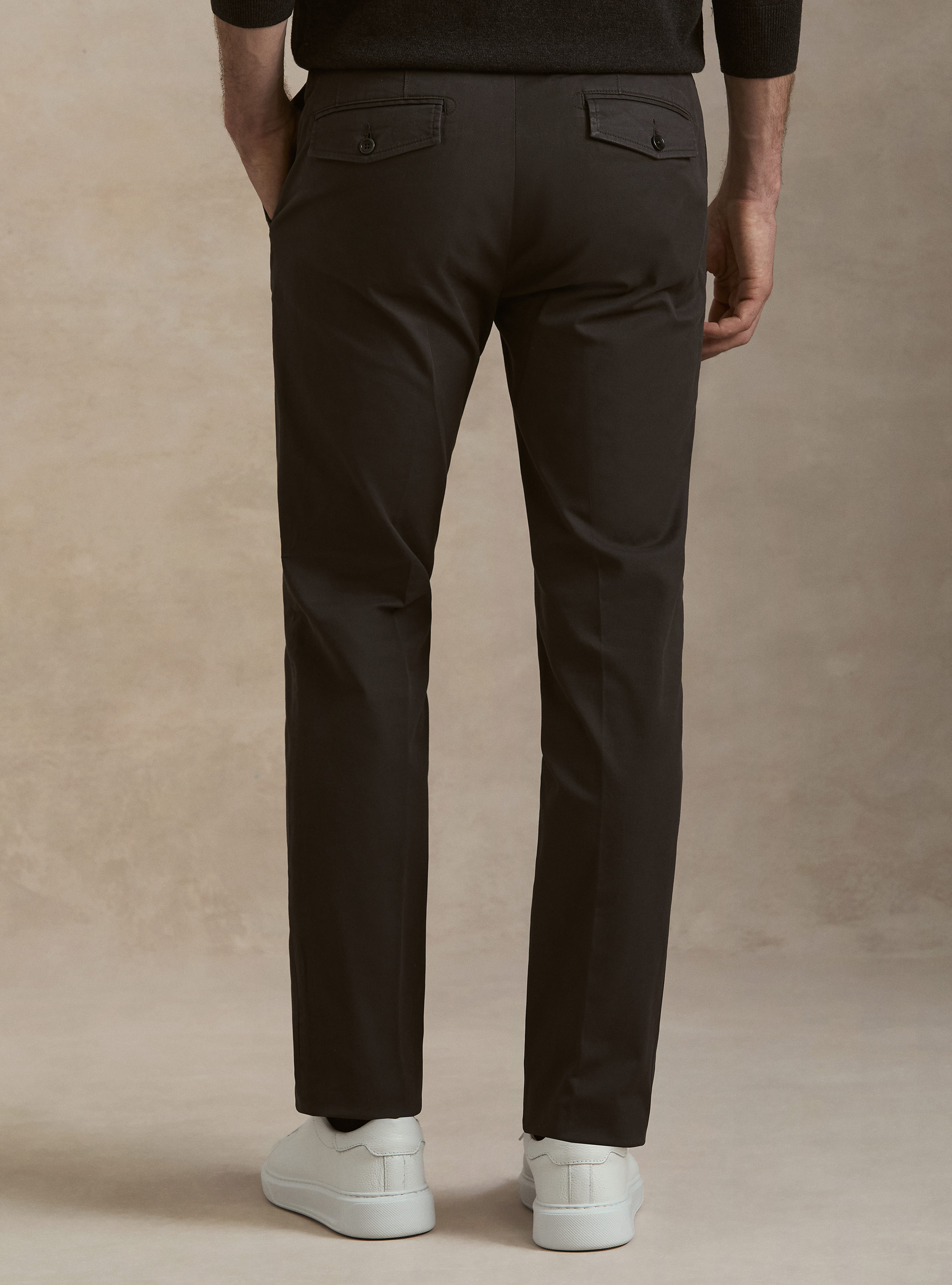 Slim-Fit Stretch-Twill Chinohose, ASFALTO 0112C