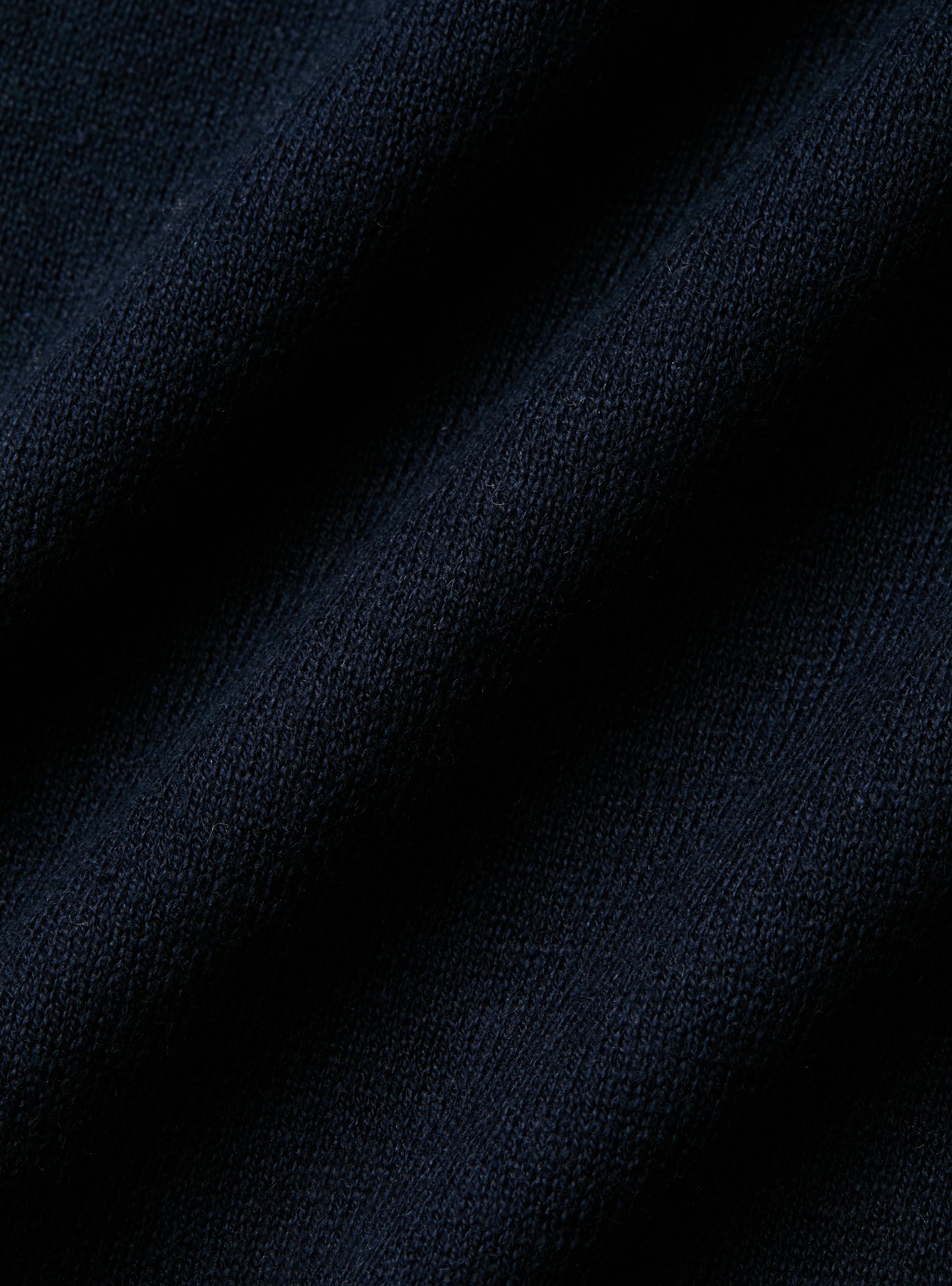 Dolcevita in cotone seta e cashmere, BLU NAVY