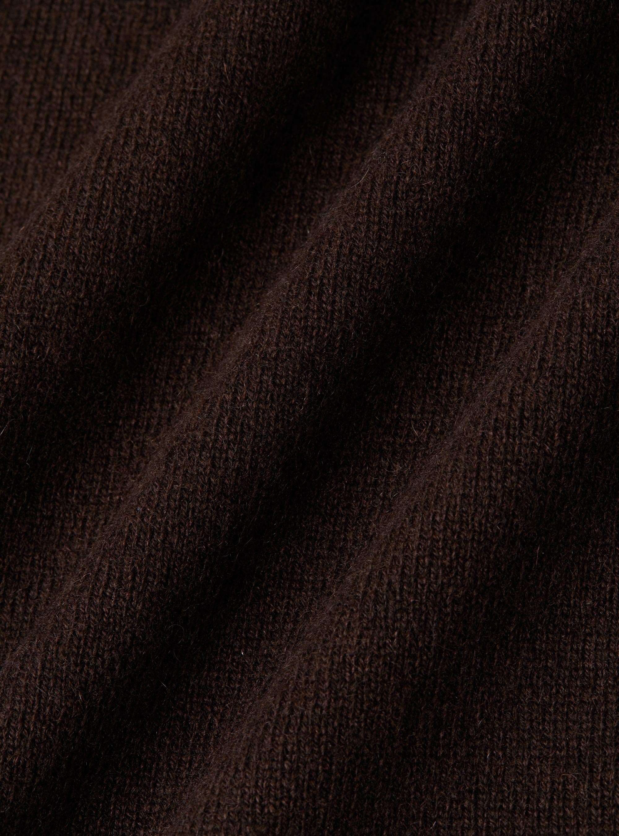 Chaleco de puro cashmere con botones, MARRON