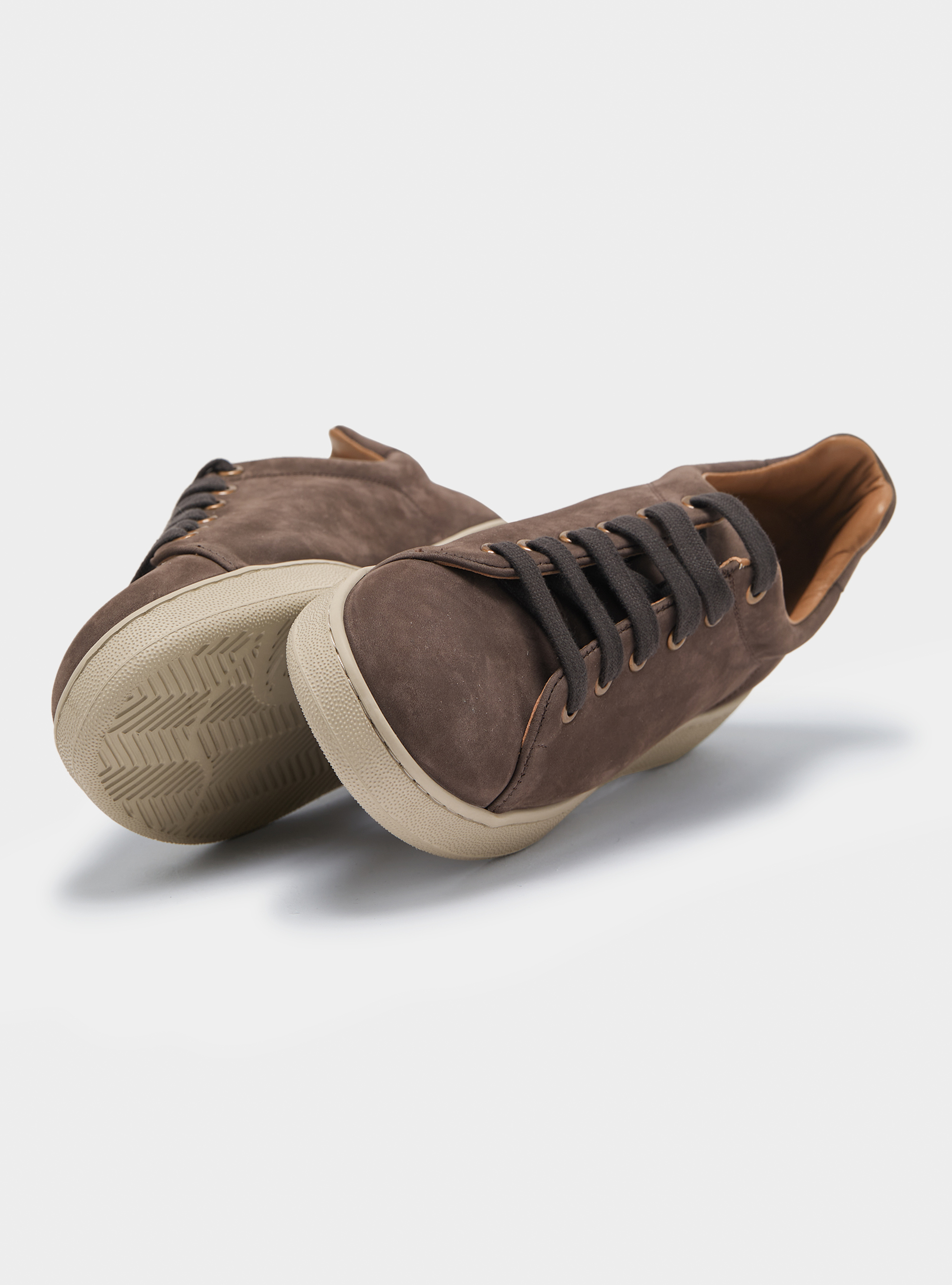 Nubuck Sneakers, BROWN