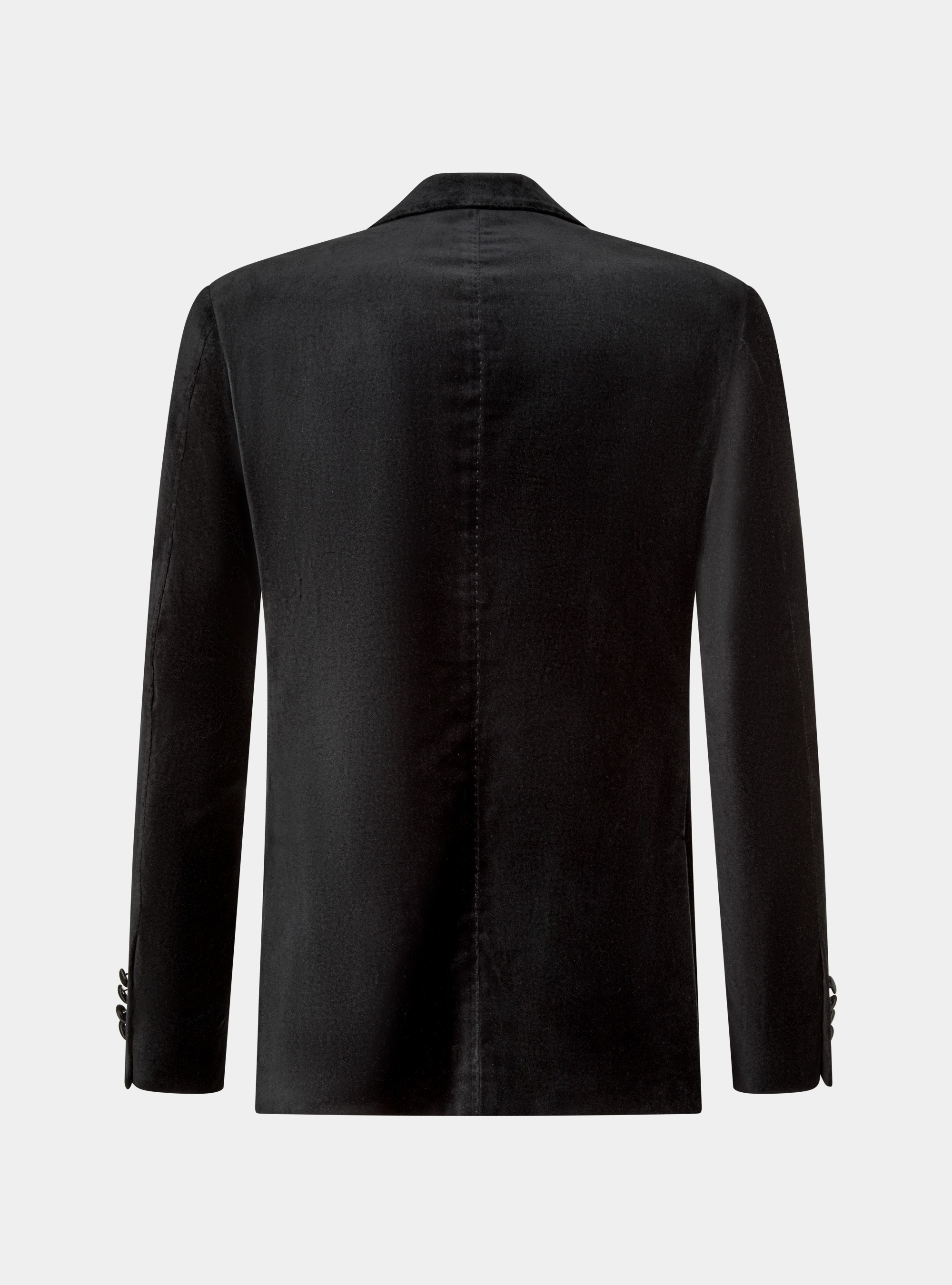 Velvet tuxedo blazer, BLACK
