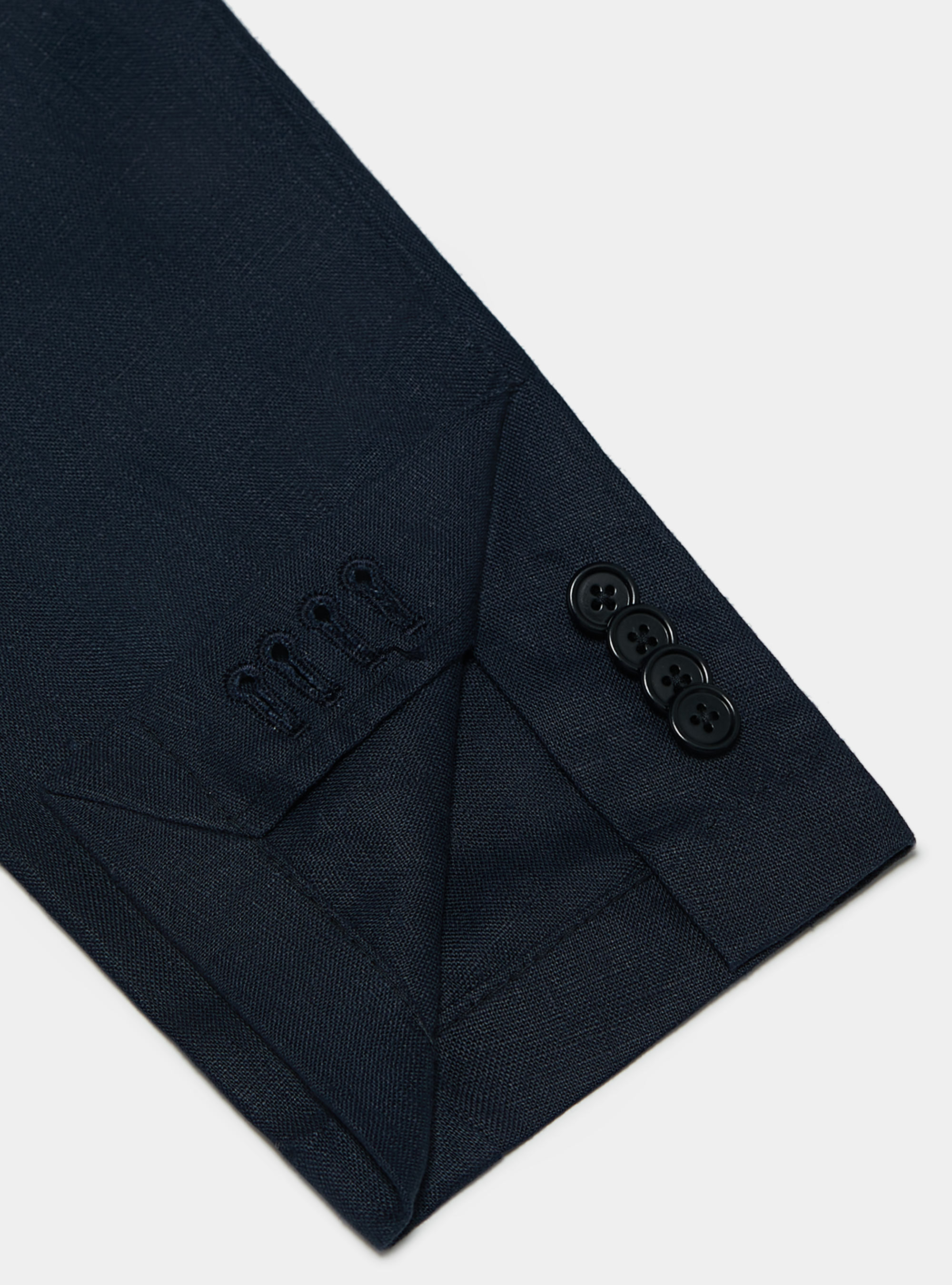 Giacca in puro lino, BLU NAVY