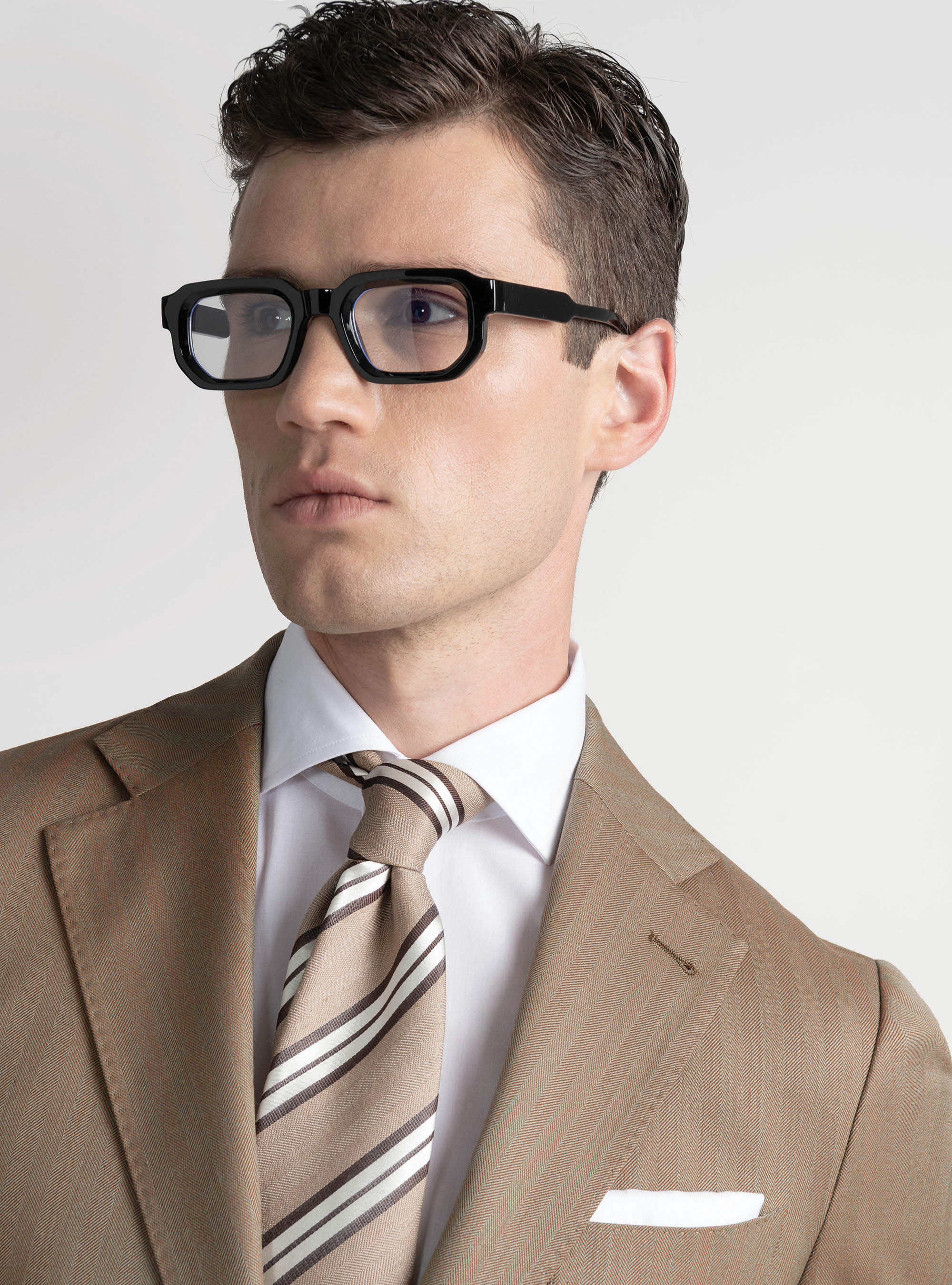 Vitale Barberis Canonico wool herringbone suit blazer, TERRACOTTA