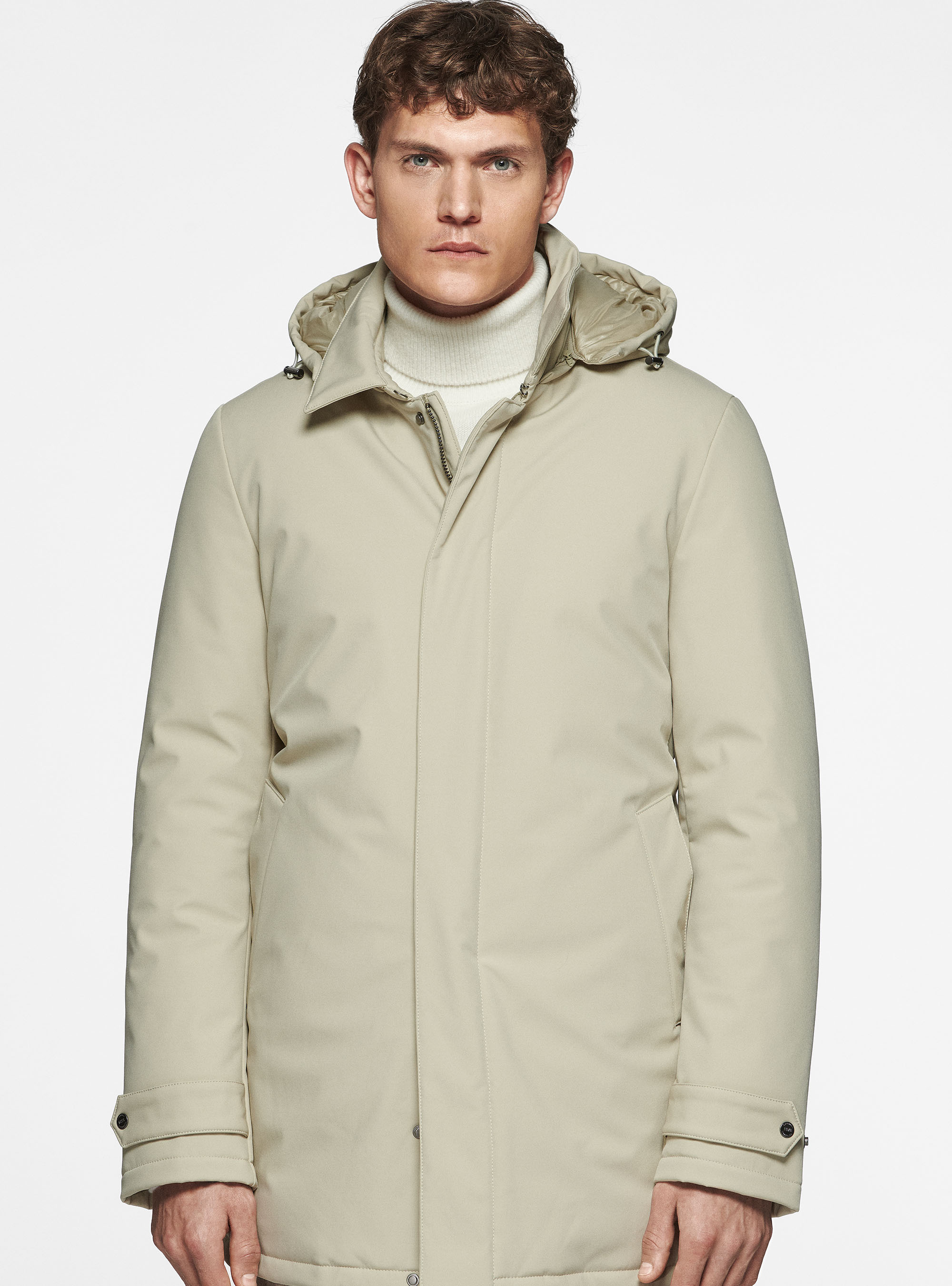 Parka technique avec rembourrage recycl&eacute;, SABLE