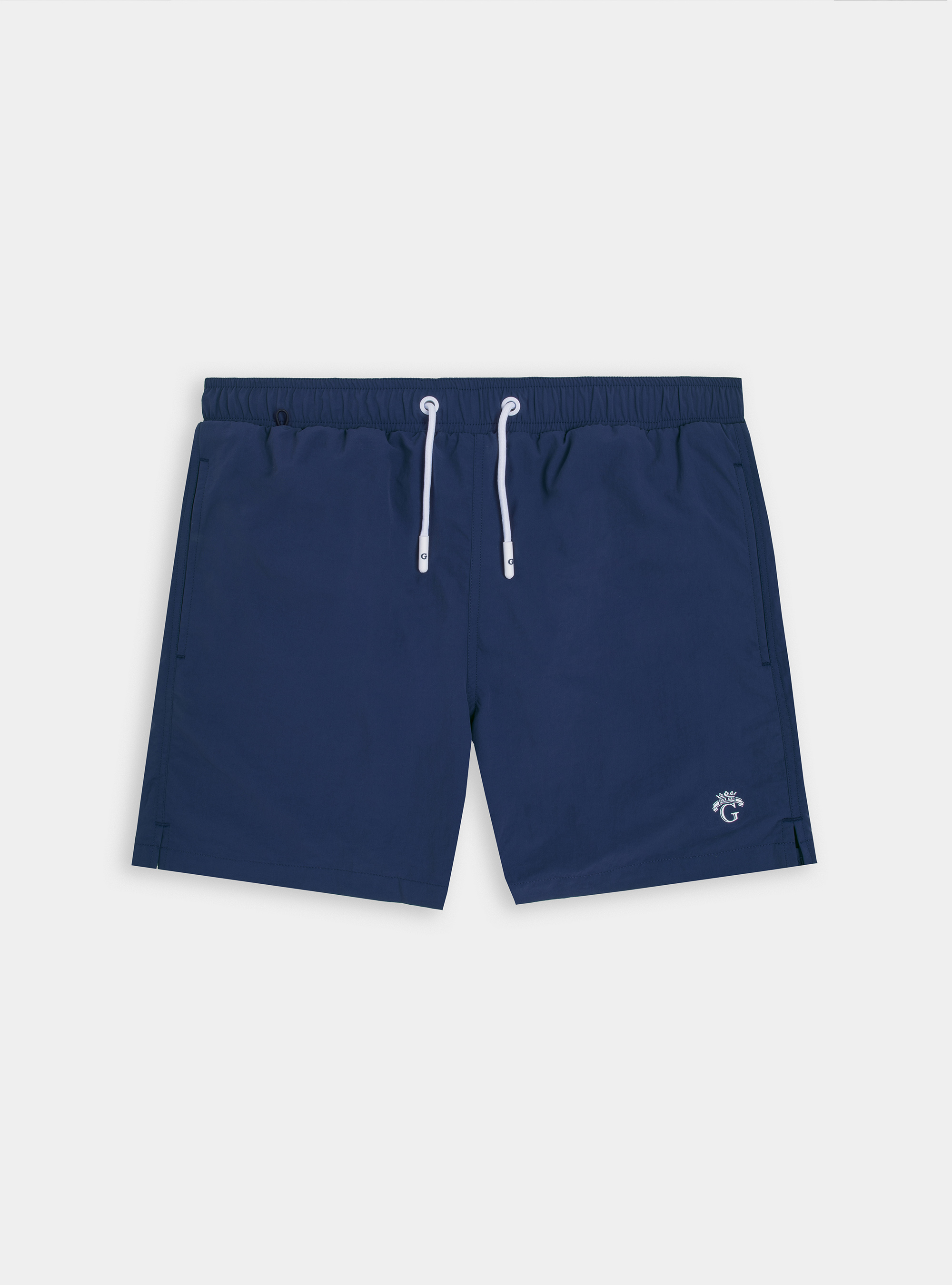 Einfache einfarbige Badehose, BLUE 0241C