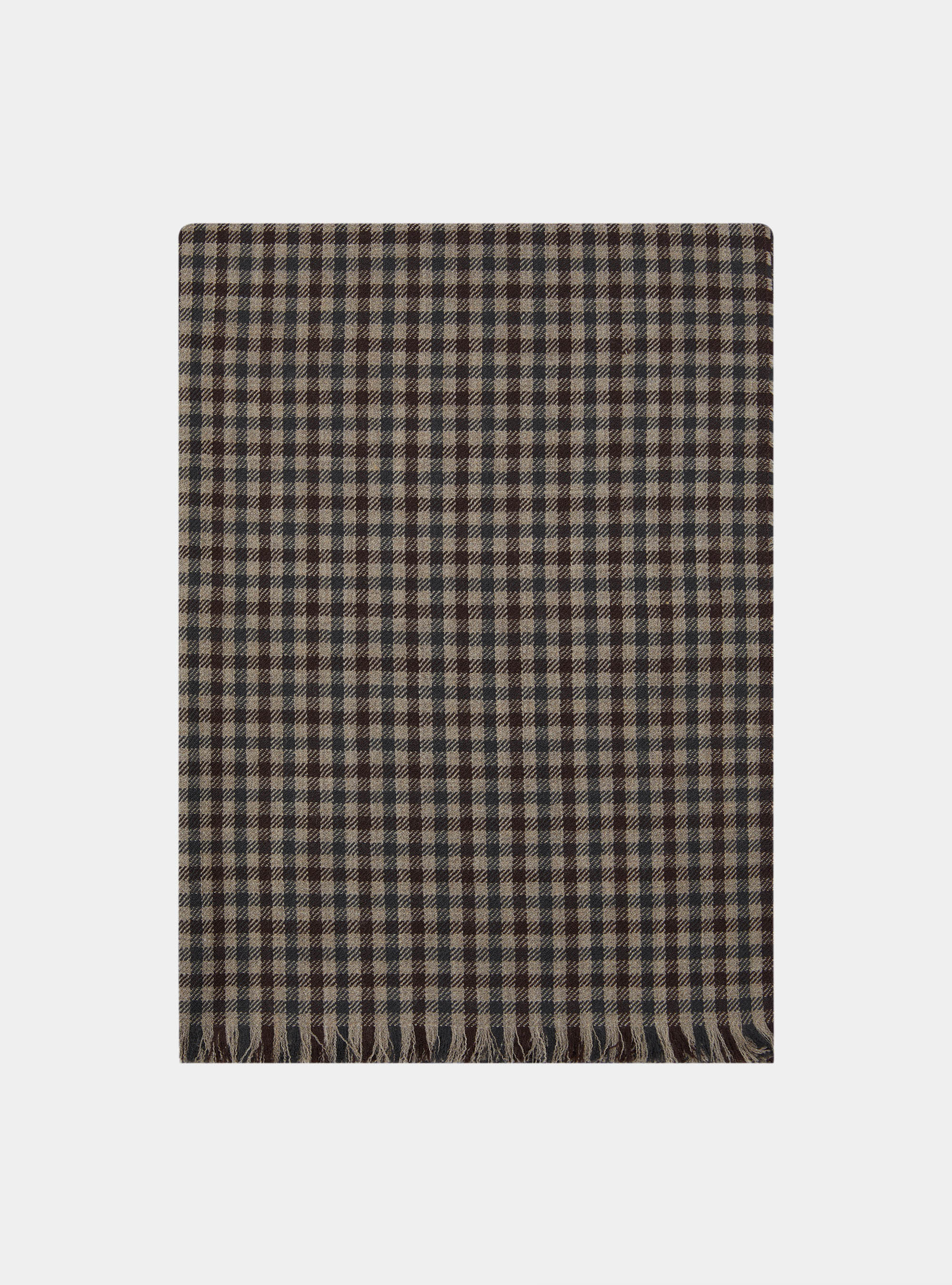 Patterned wool scarf, MUD