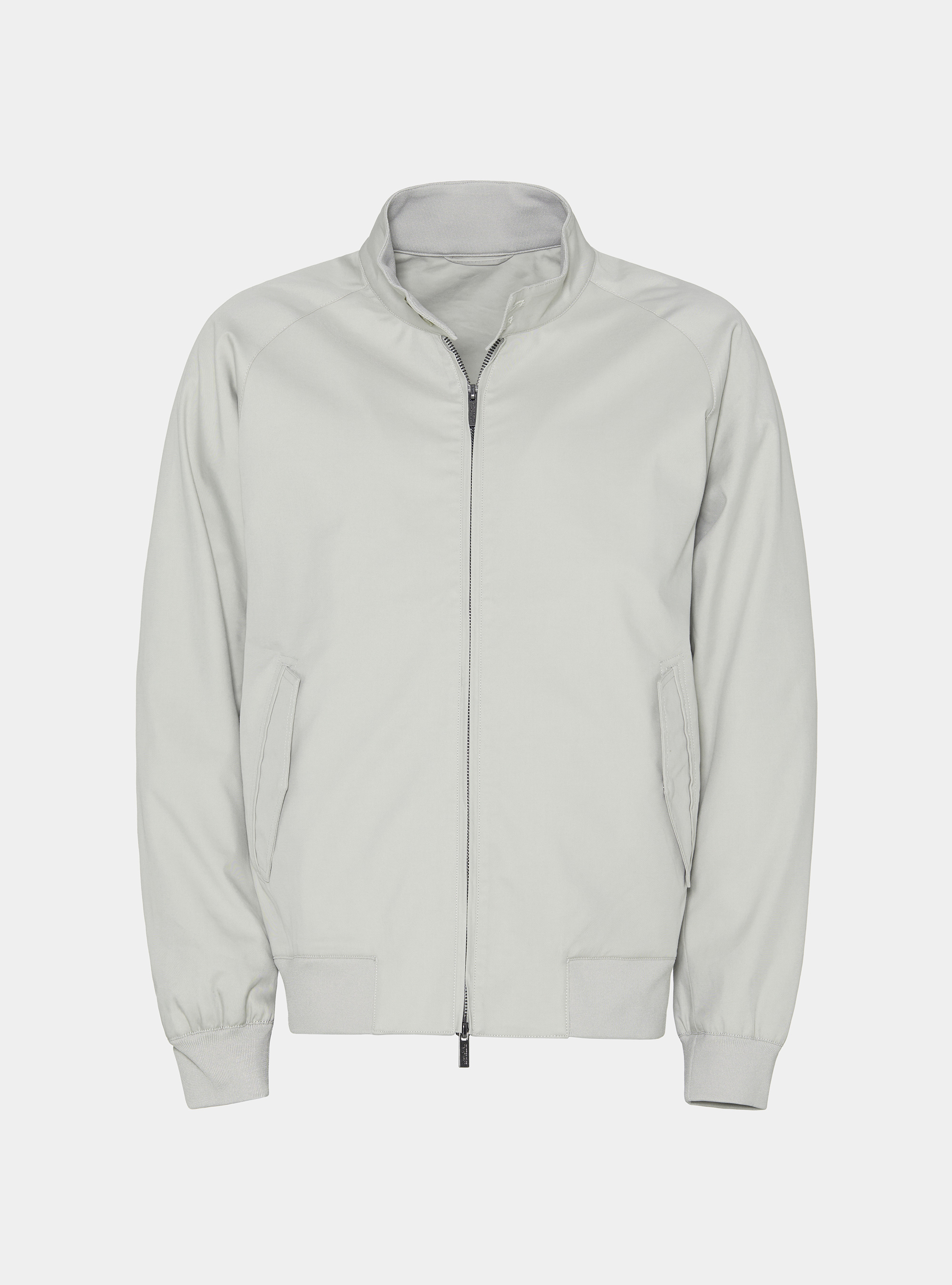 Cotton blend bomber jacket, ECRU