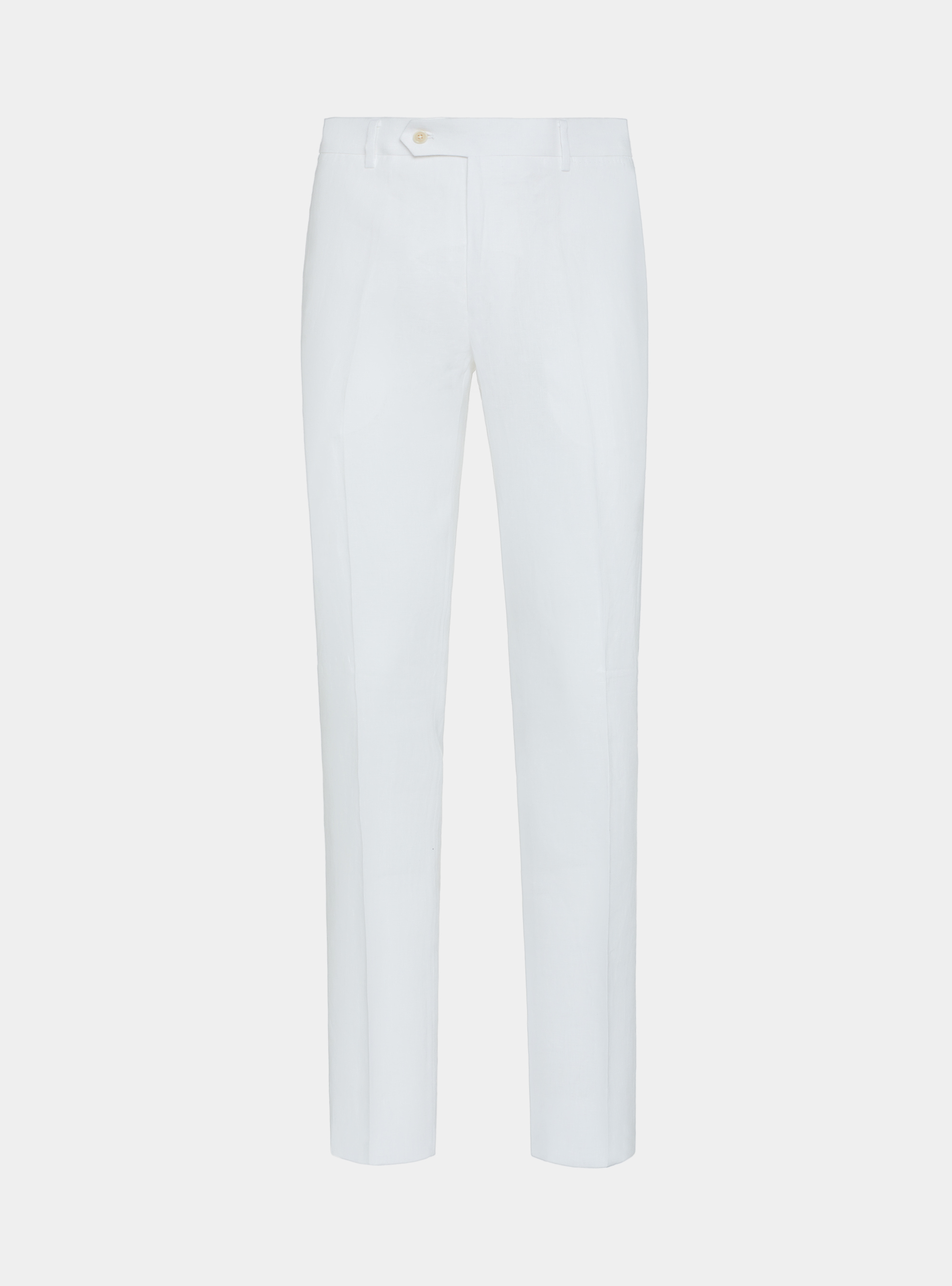 Pantaloni in puro lino, BIANCO