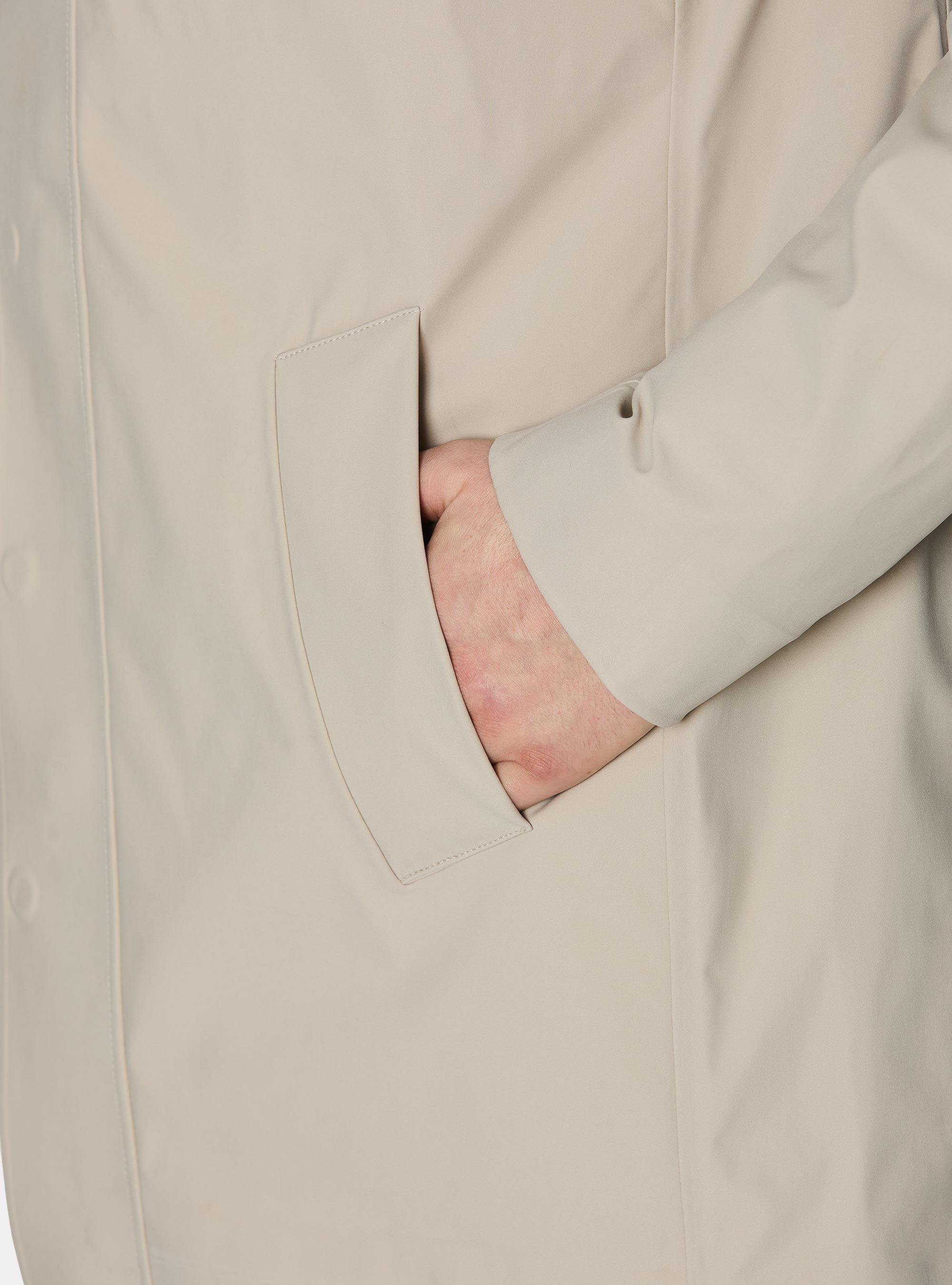 Blouson long GT01 en tissu technique, &Atilde; CRU